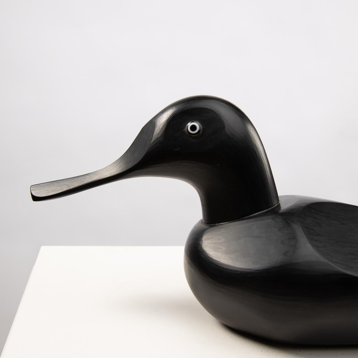 Art Glass Fischione sculpture of a duck by Toni Zuccheri - Venini ( ITALY )