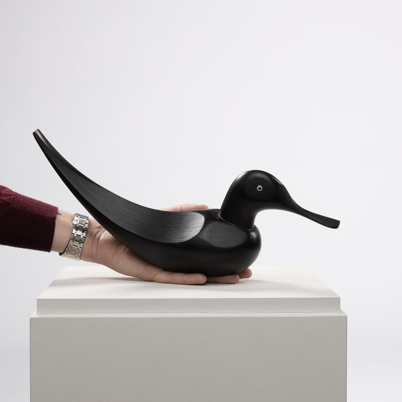 Fischione sculpture of a duck by Toni Zuccheri - Venini ( ITALY ) 1