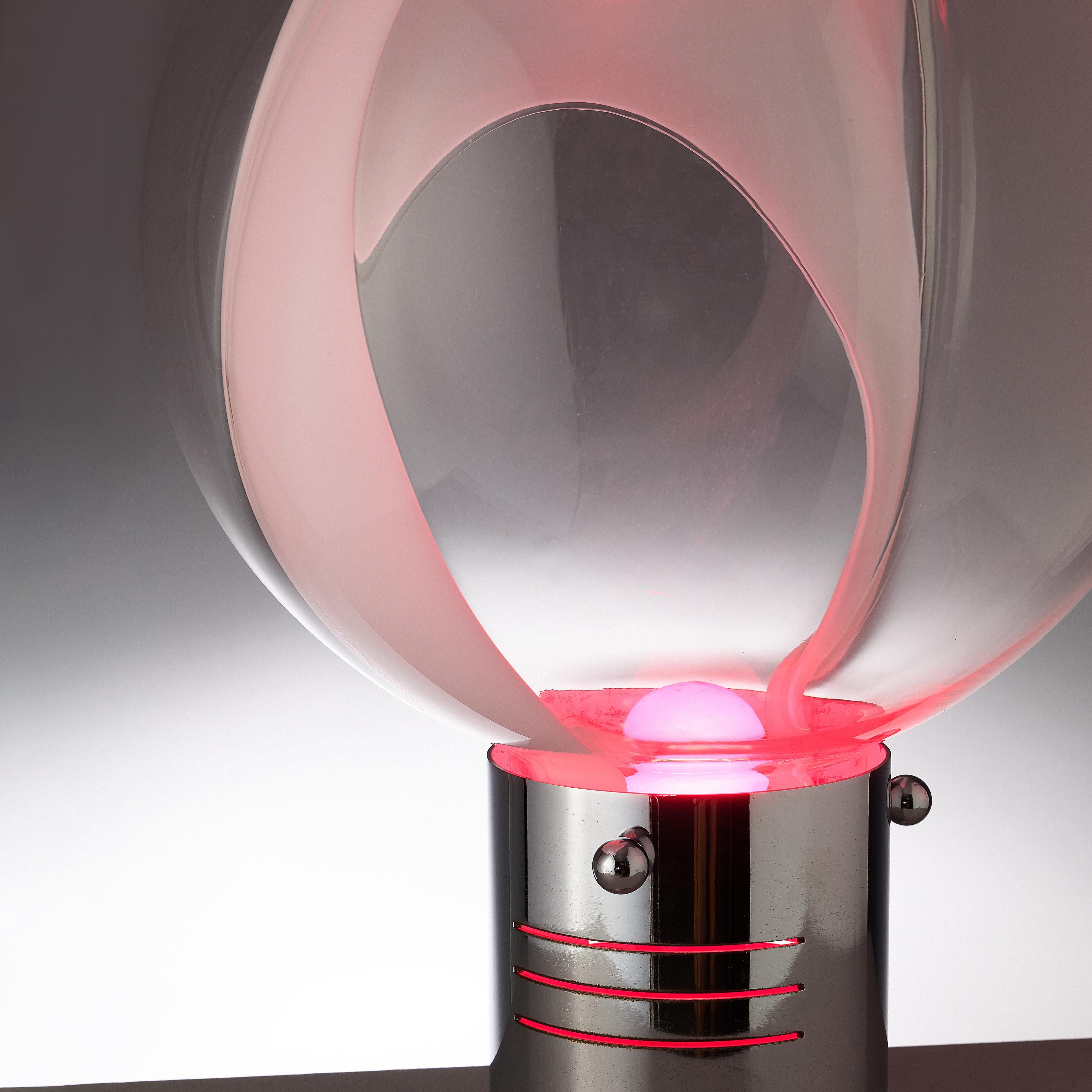 Mid-Century Modern Toni Zuccheri for Venini 'Membrane' Table Lamp