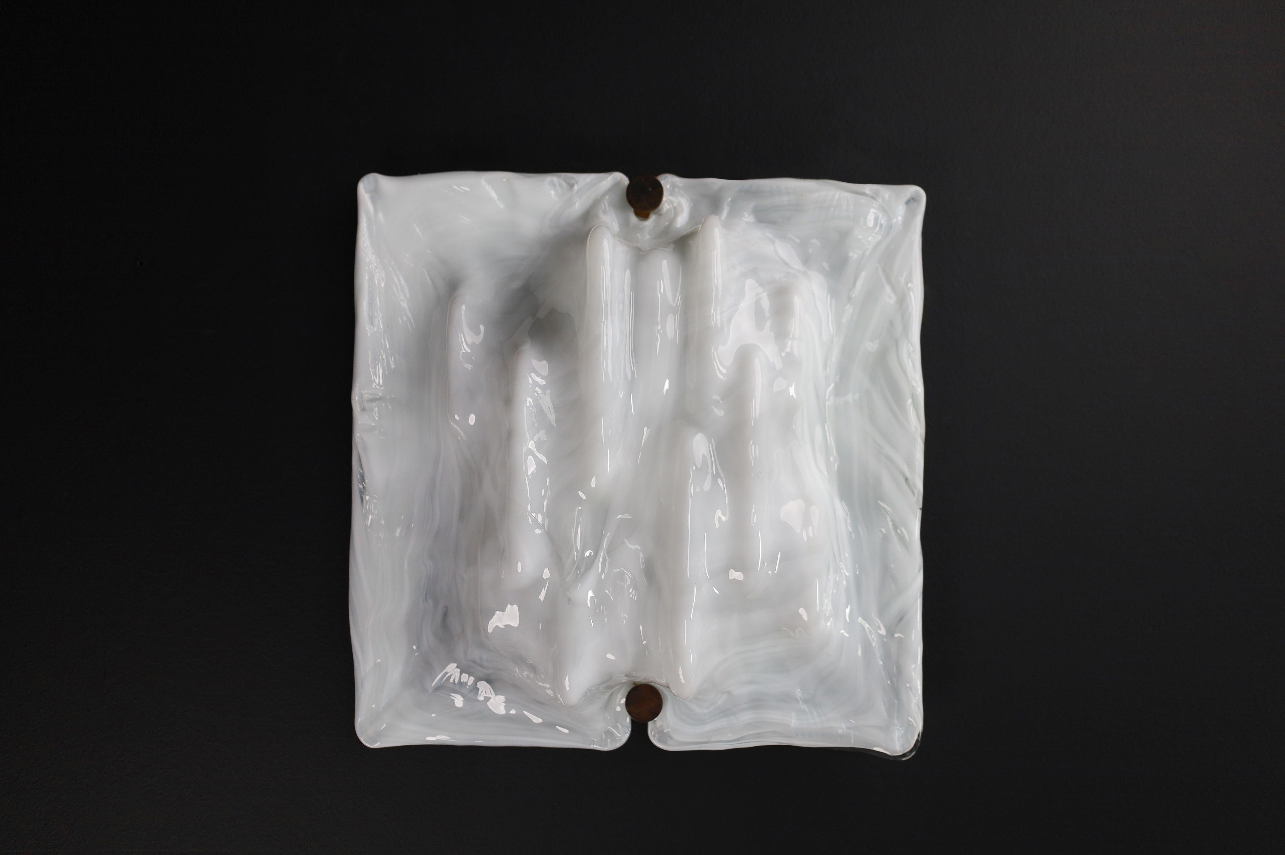 Toni Zuccheri for Venini Murano Glass Sconses, Italy 1970s   For Sale 9