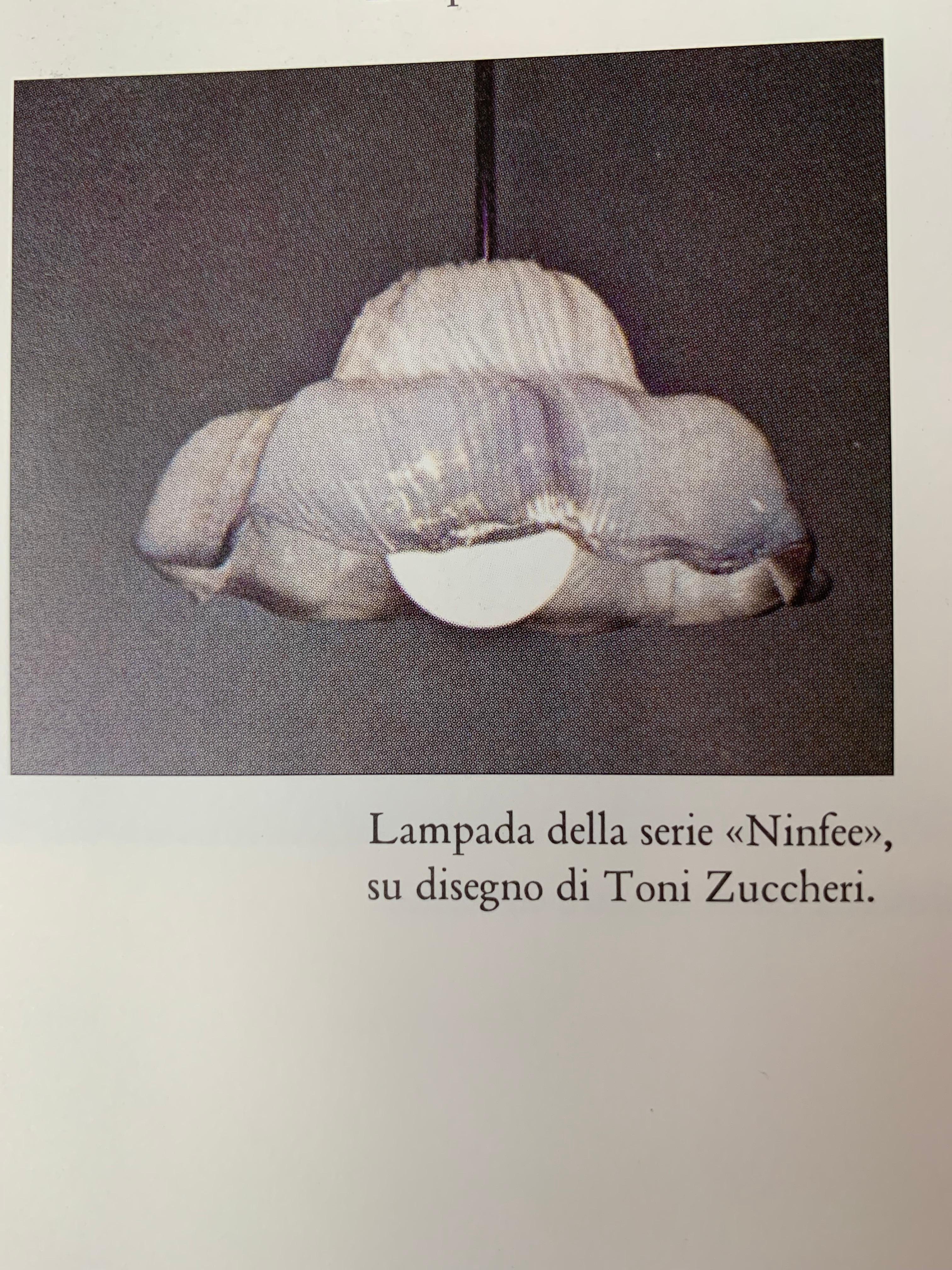 Toni Zuccheri for Venini Murano Mid Century Chandelier 