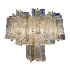 Toni Zuccheri for Venini Tiered Murano Chandelier