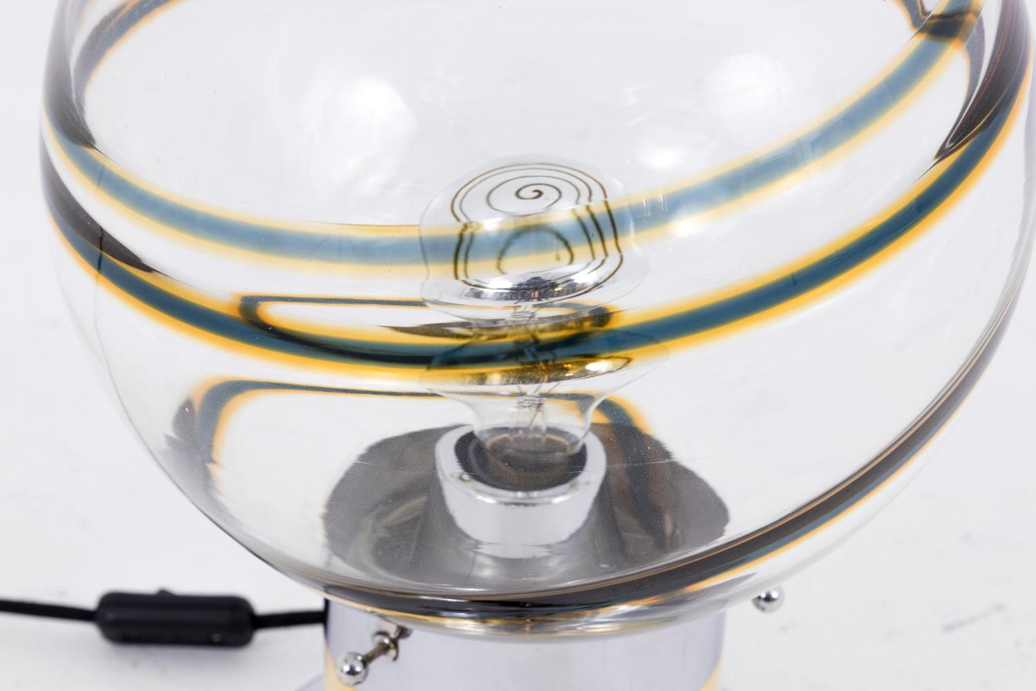 italien Toni Zuccheri:: lampe en verre de Murano:: 1970 en vente