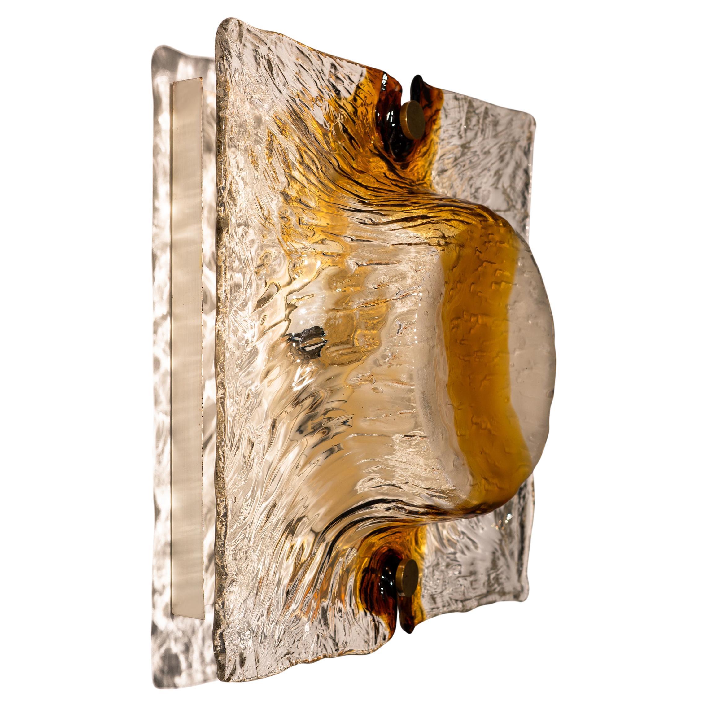 Toni Zuccheri, Large Wall Lamp for Venini, Italy 1960
s