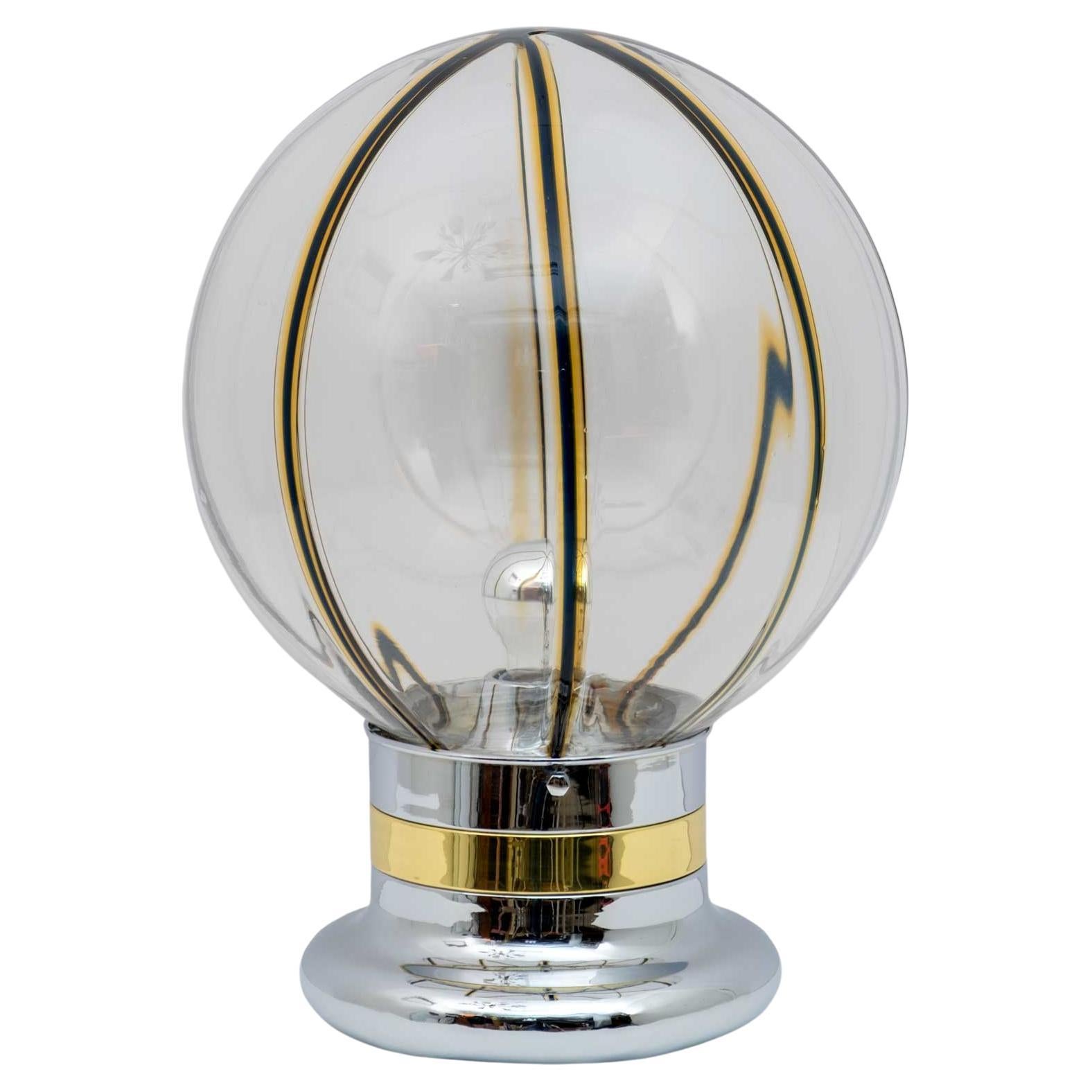 Lampada da tavolo in vetro di Murano di Toni Zuccheri, metà del secolo scorso, anni '70