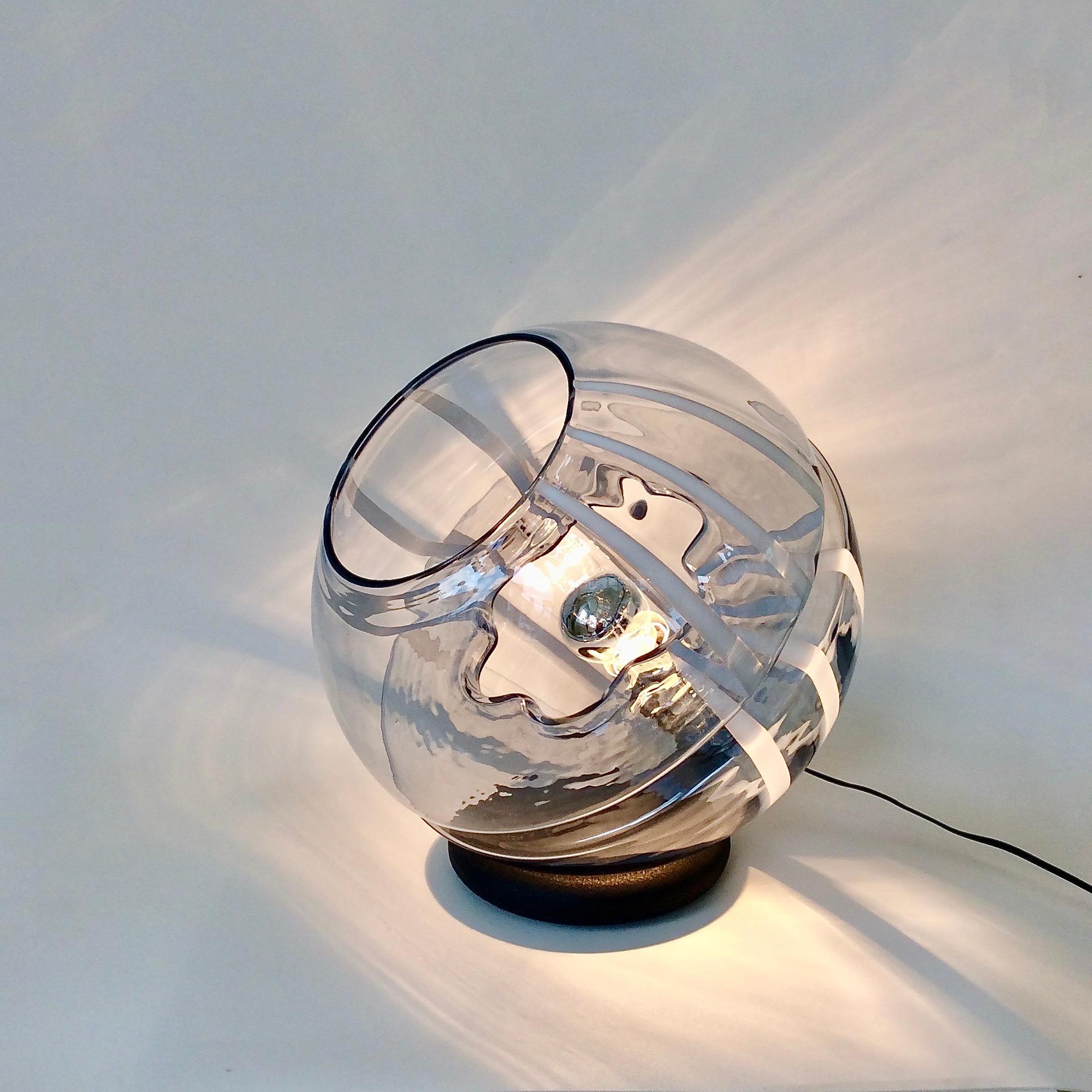 Mid-Century Modern Toni Zuccheri Murano Glass Lamp, for VeArt, circa 1975, Italy