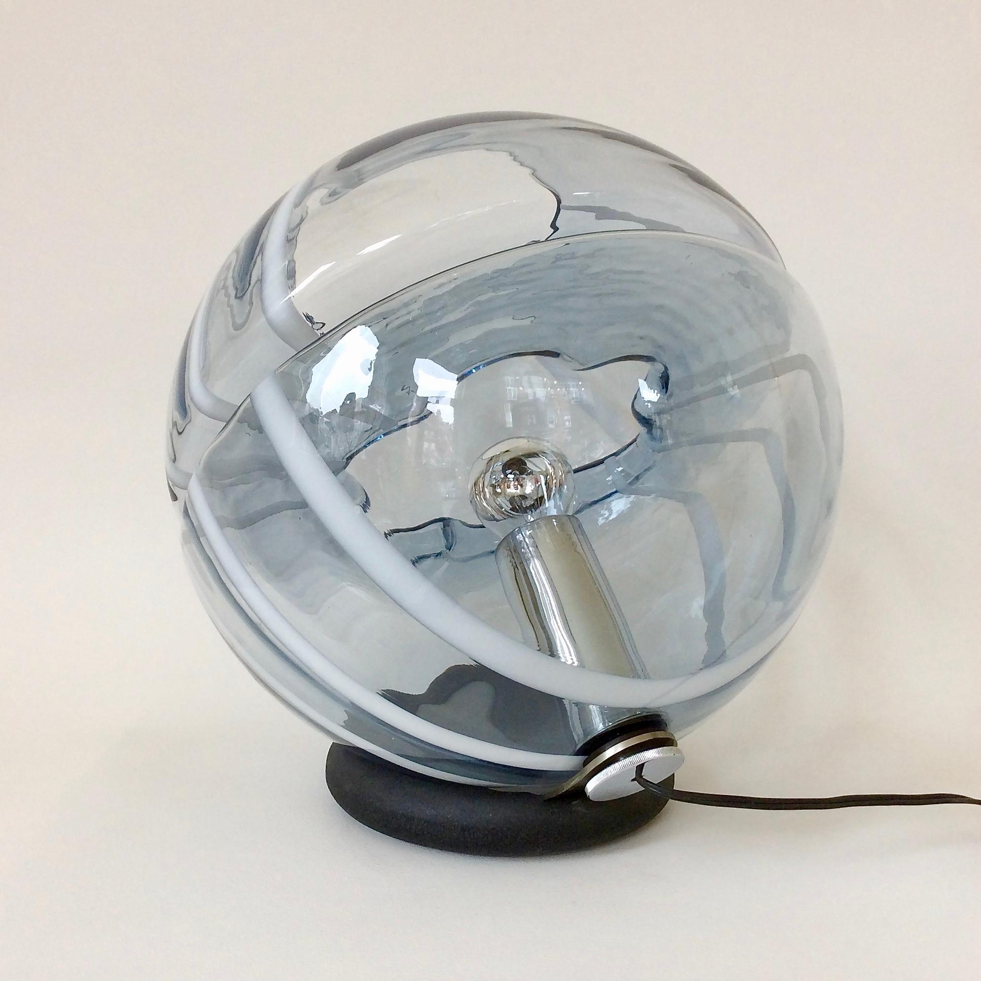 Late 20th Century Toni Zuccheri Murano Glass Lamp, for VeArt, circa 1975, Italy