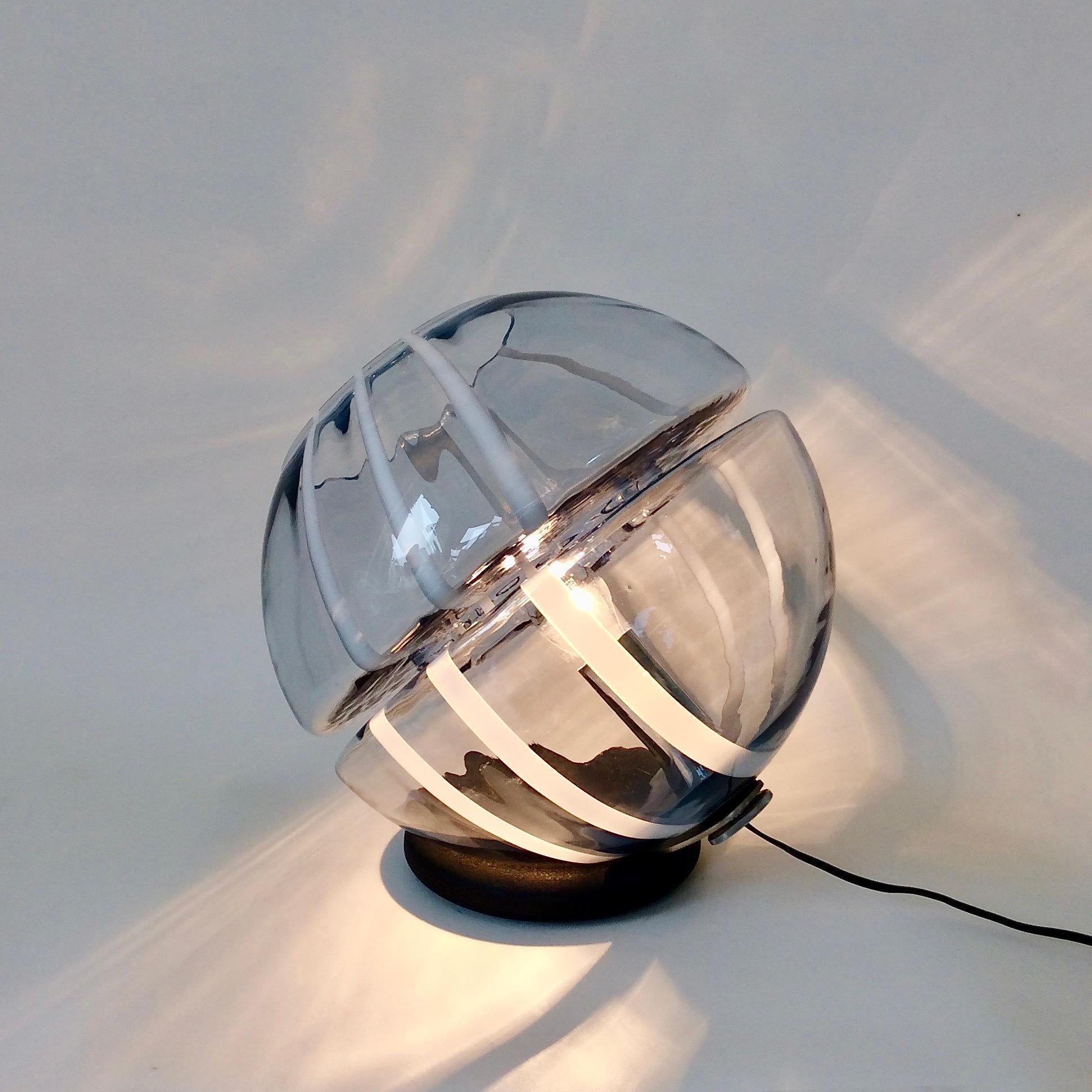 Toni Zuccheri Murano Glass Lamp, for VeArt, circa 1975, Italy 1