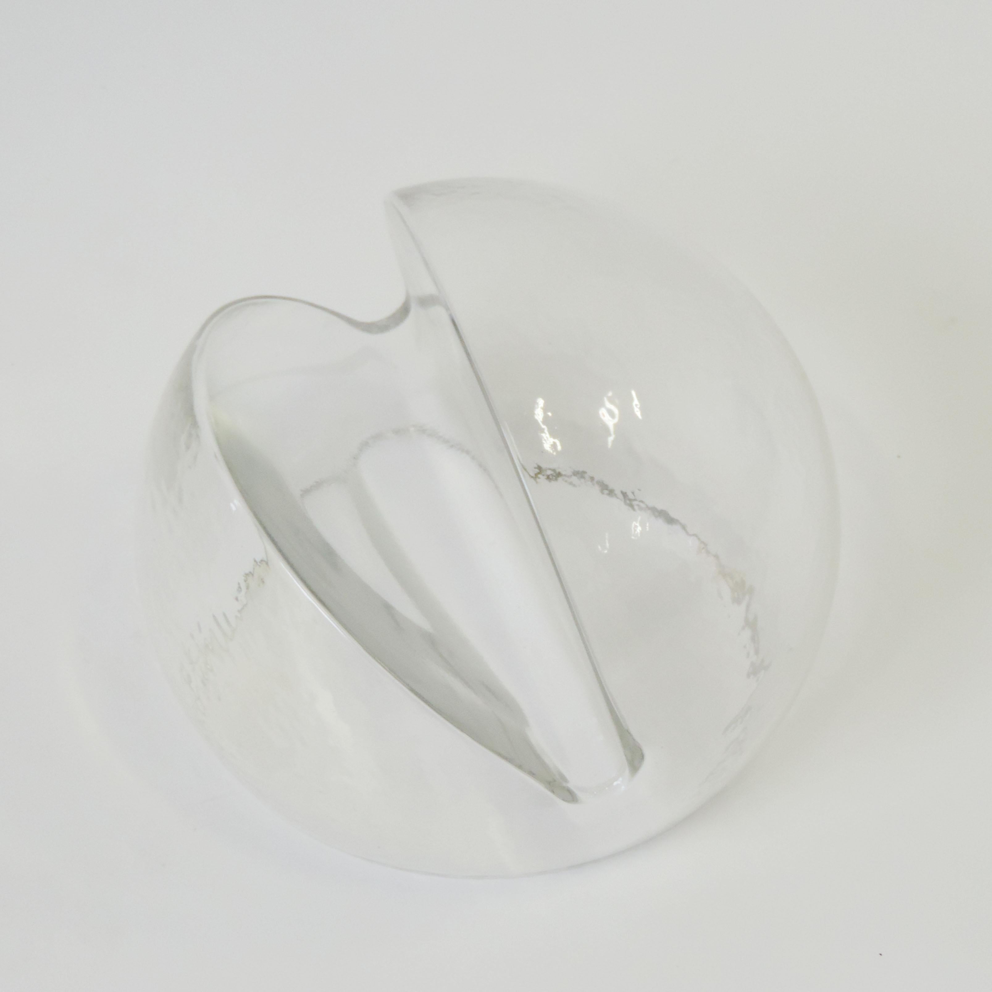 Pressed Toni Zuccheri Murano Glass Paper Holder for VeArt, Italy, 1970s For Sale