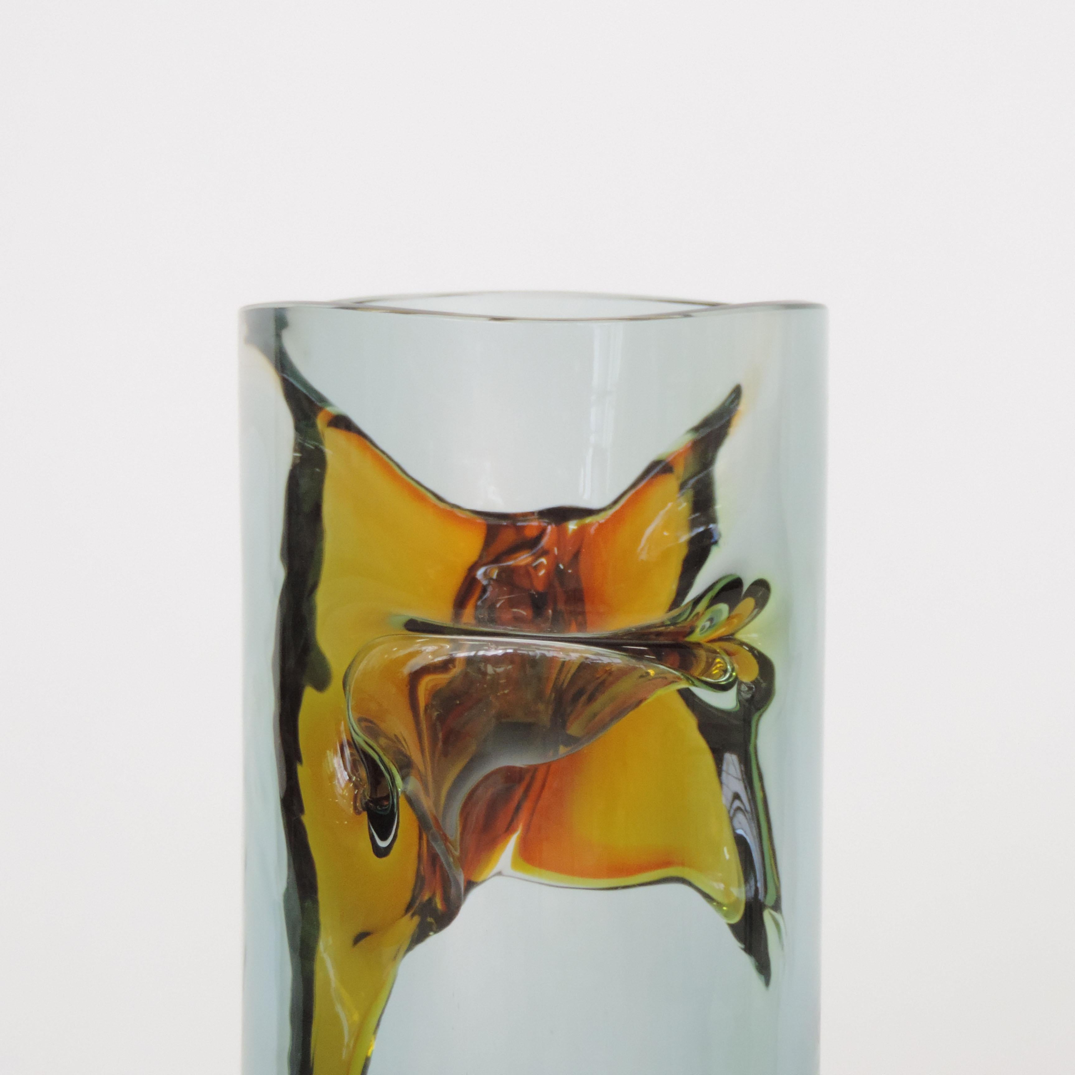 Modern Toni Zuccheri Murano Vase for VeArt, Italy, 1970 For Sale