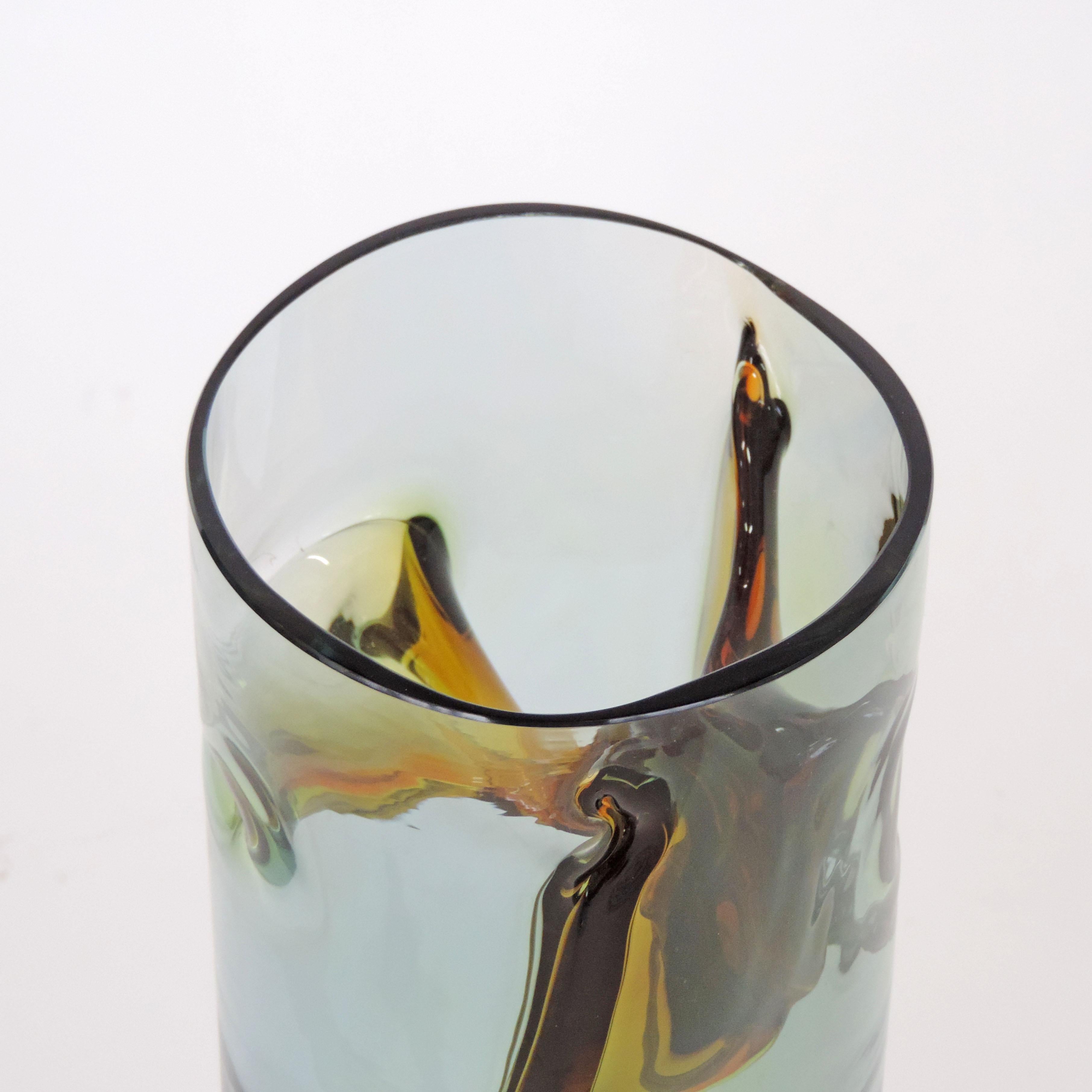 Italian Toni Zuccheri Murano Vase for VeArt, Italy, 1970 For Sale