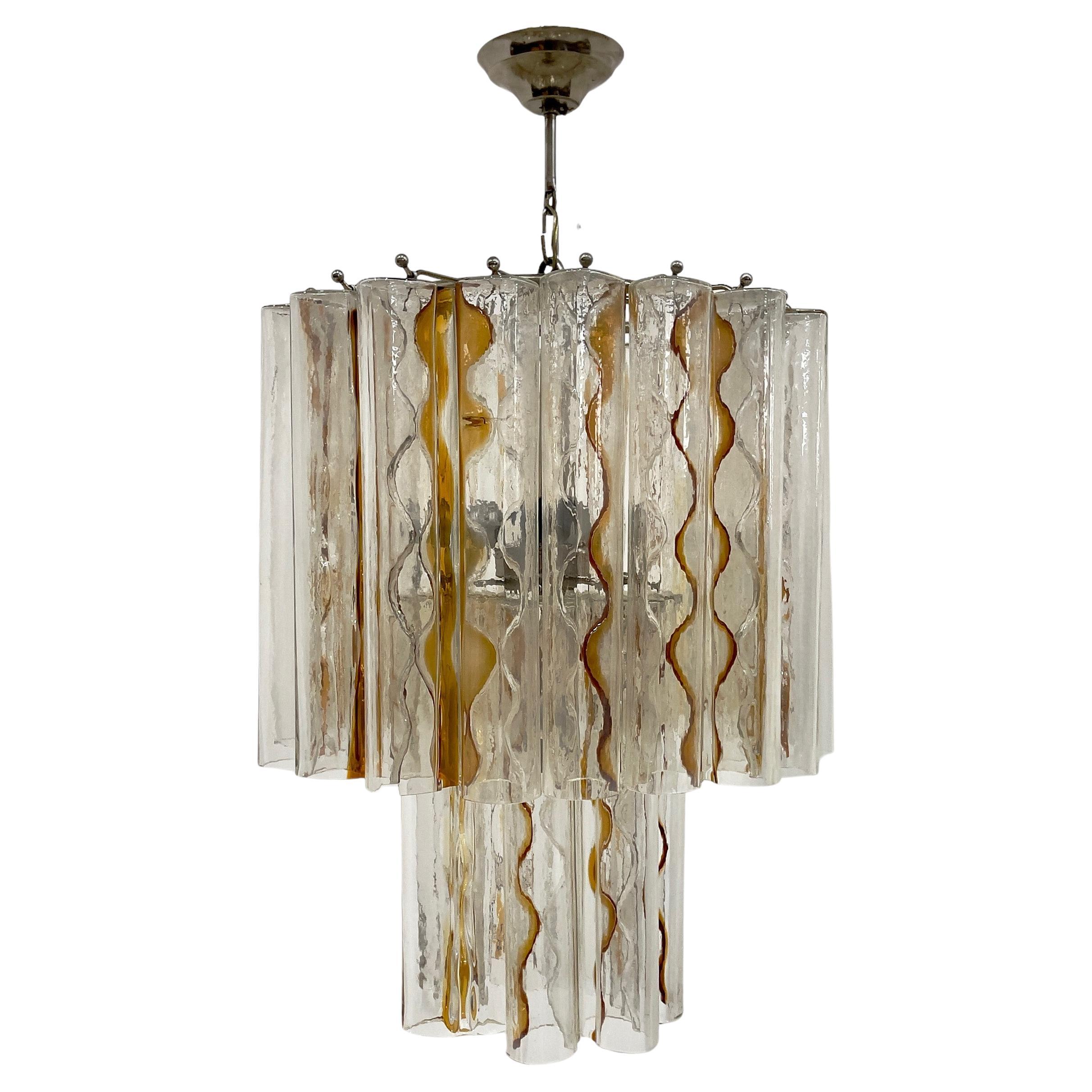 Toni Zuccheri for VeArt,  1970s Chandelier For Sale