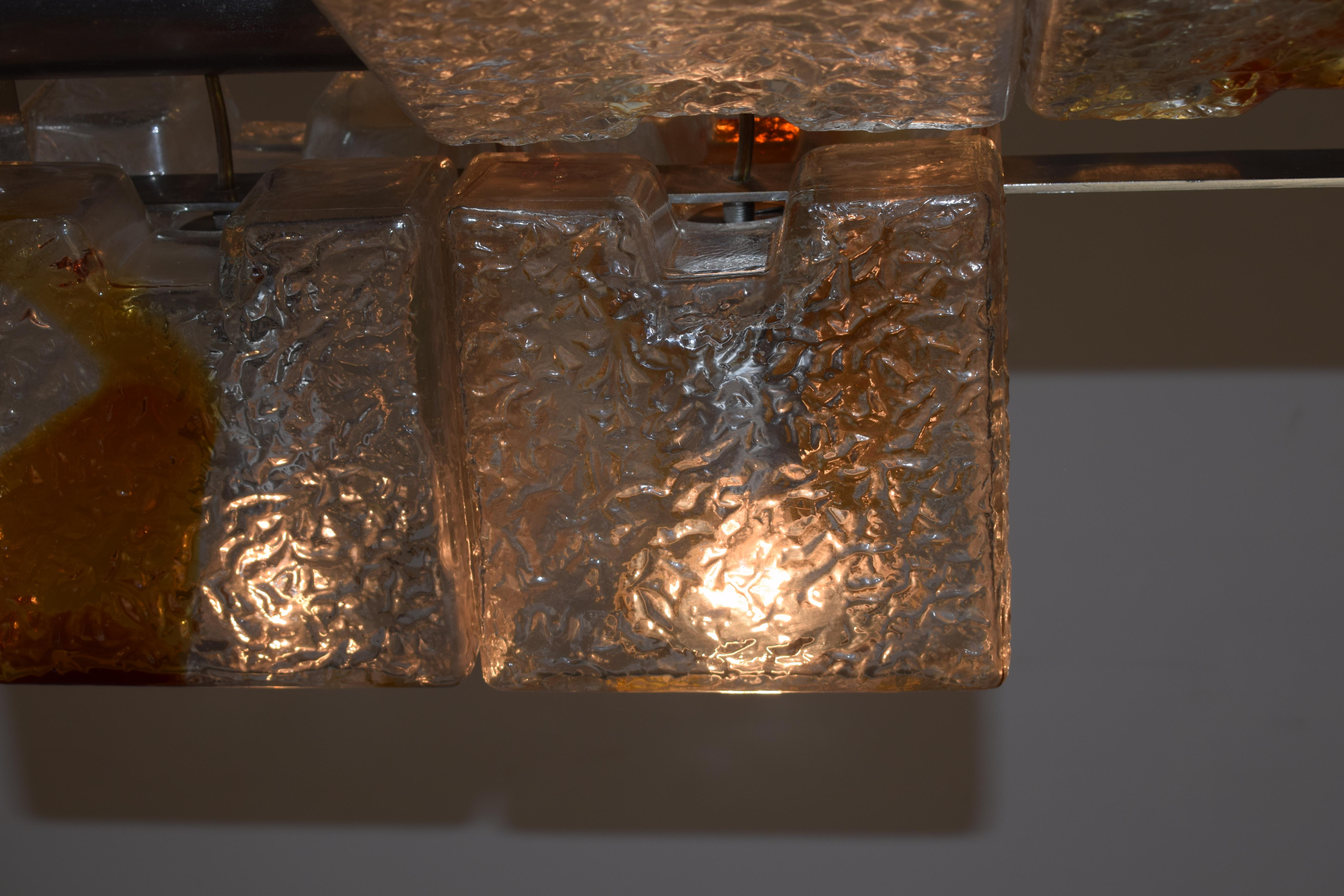 Toni Zuccheri per VeArt - Lampadario sei luci - anni 1970 en venta 9