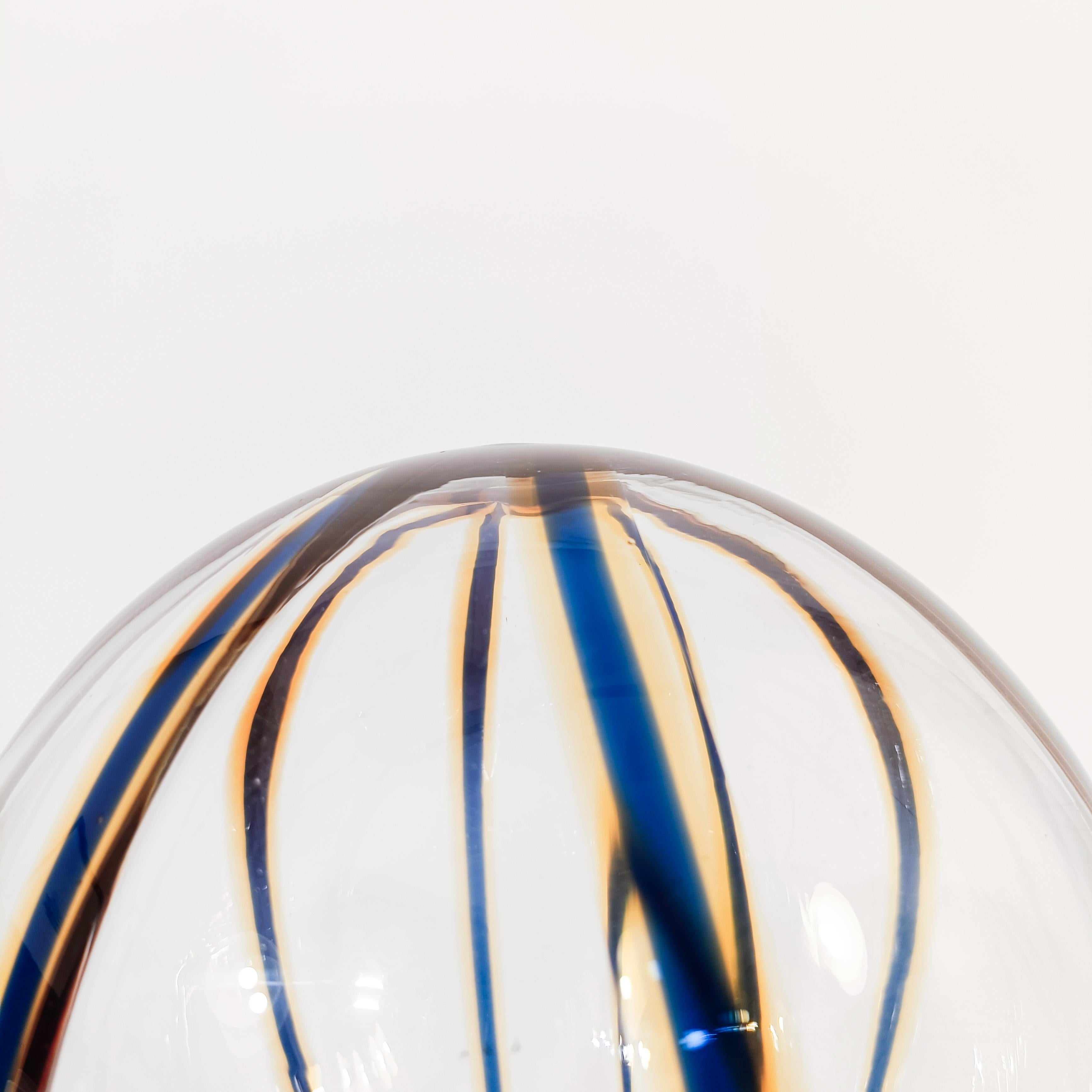 Toni Zuccheri. Space Age style murano glass table lamp, Italy, 1970s In Good Condition For Sale In SANT ADRIÀ DE BESÒS, ES