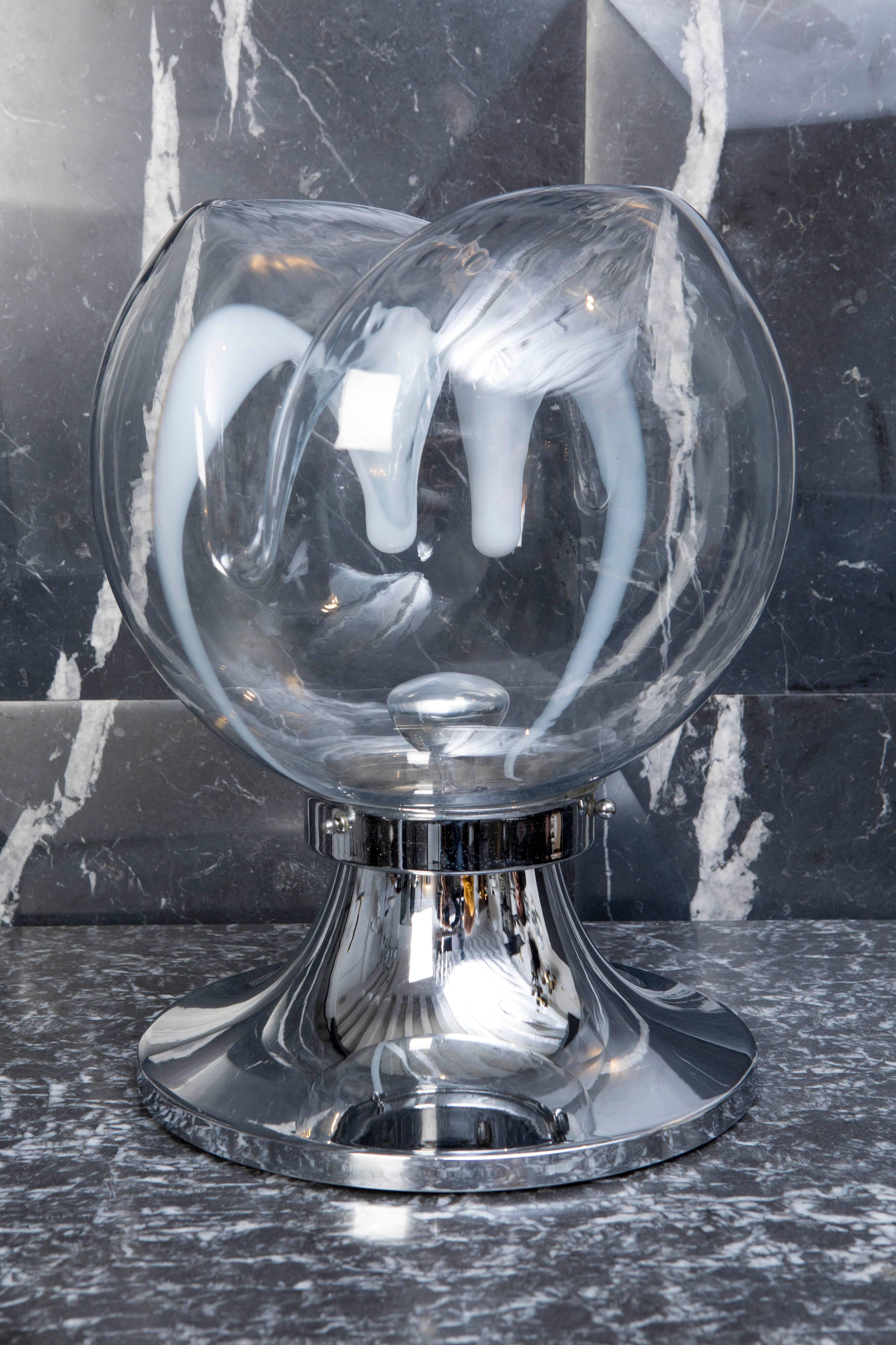 Murano Glass Toni Zuccheri Table Lamp from the 1960s For Sale