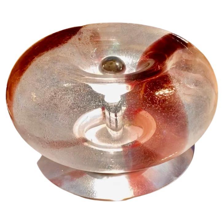 Toni Zuccheri Table Lamp Glass Murano, Model Unique For Sale