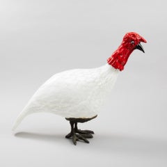 Toni Zuccheri “Tacchino” Murano Glass and Bronze Sculpture for Venini, Italy