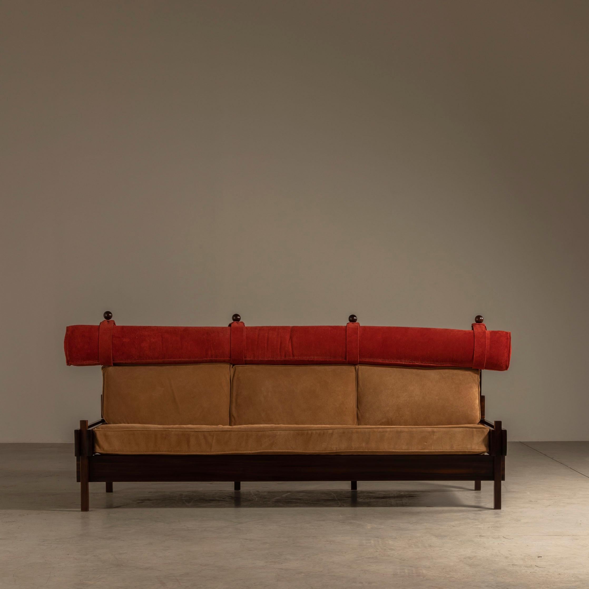 20th Century Tonico Sofa in Hardwood, by Sergio Rodrigues, Brazilian Mid-Century Modern For Sale
