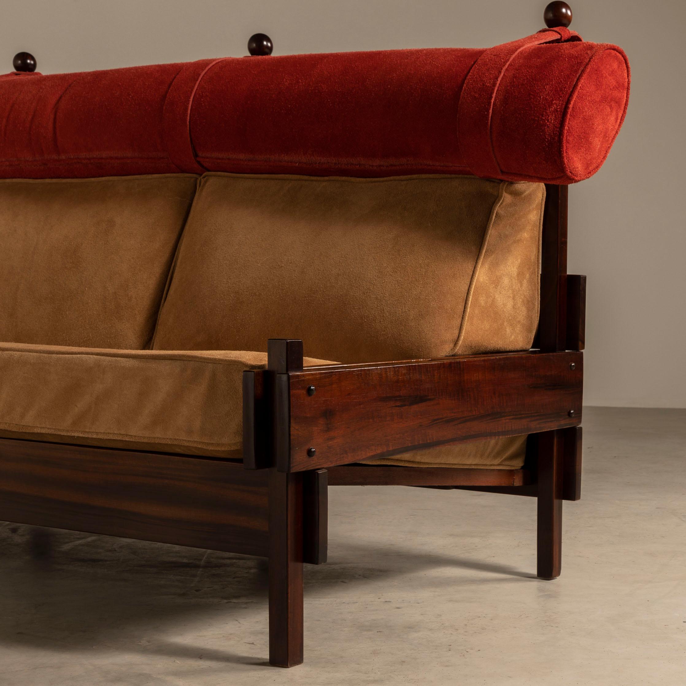Tonico Sofa in Hardwood, by Sergio Rodrigues, Brazilian Mid-Century Modern For Sale 3
