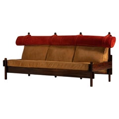 Tonico Sofa in Hardwood, by Sergio Rodrigues, Brazilian Mid-Century Modern