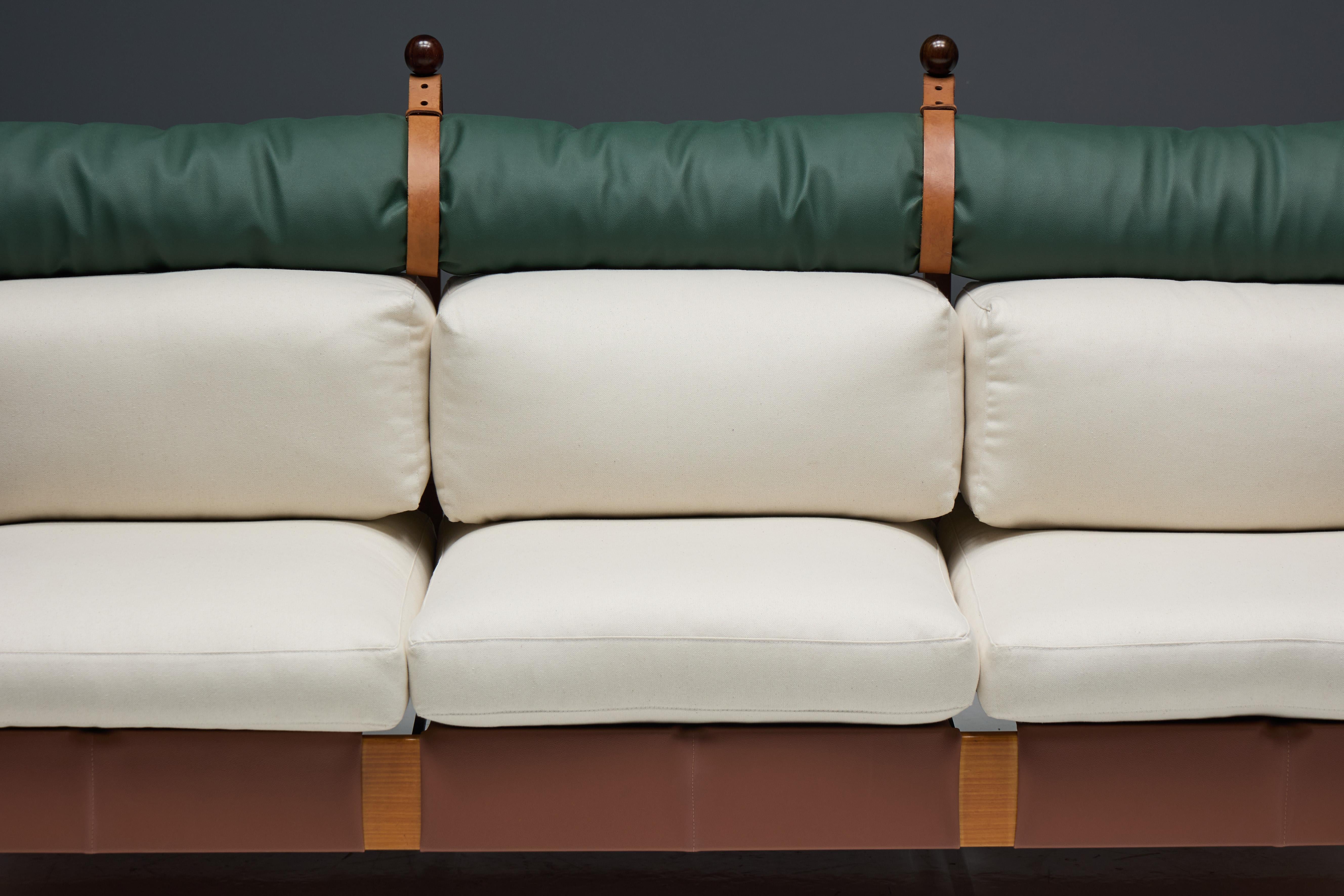 Dreisitziges Sofa „Tonico“ von Sergio Rodrigues, Brasilien, 1963 im Angebot 7