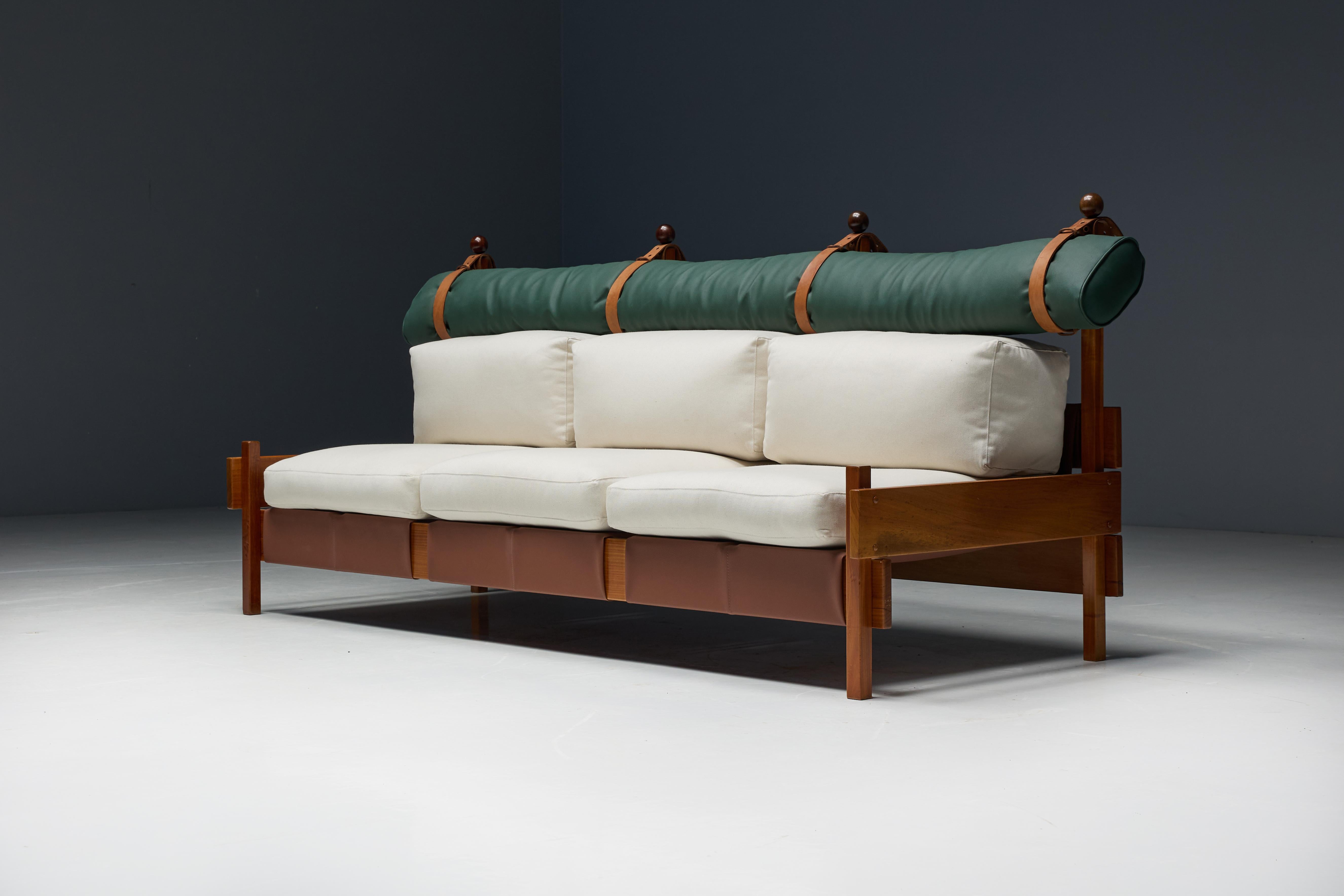 Dreisitziges Sofa „Tonico“ von Sergio Rodrigues, Brasilien, 1963 im Angebot 10
