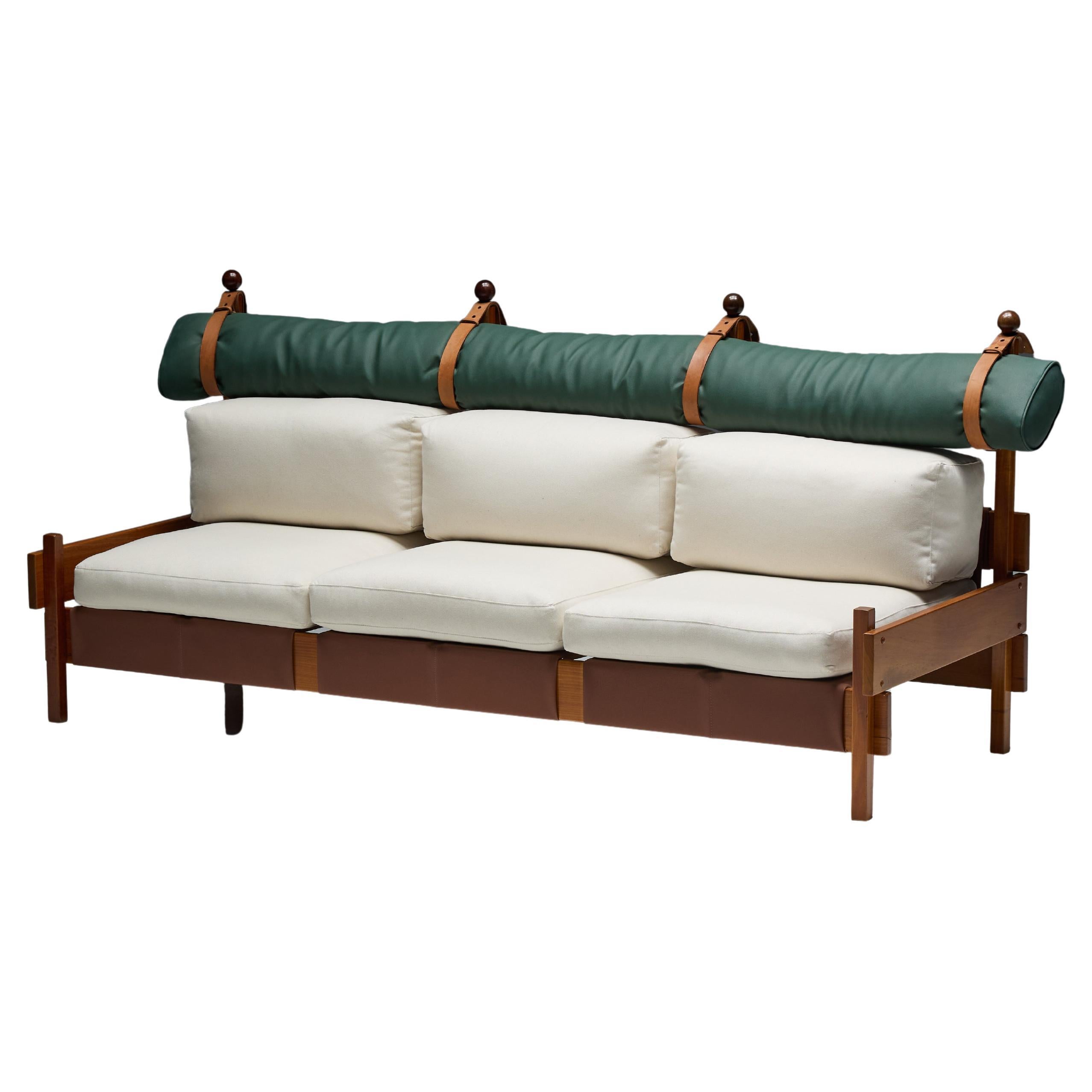 "Tonico" Three-Seat Sofa by Sergio Rodrigues, Brazil, 1963