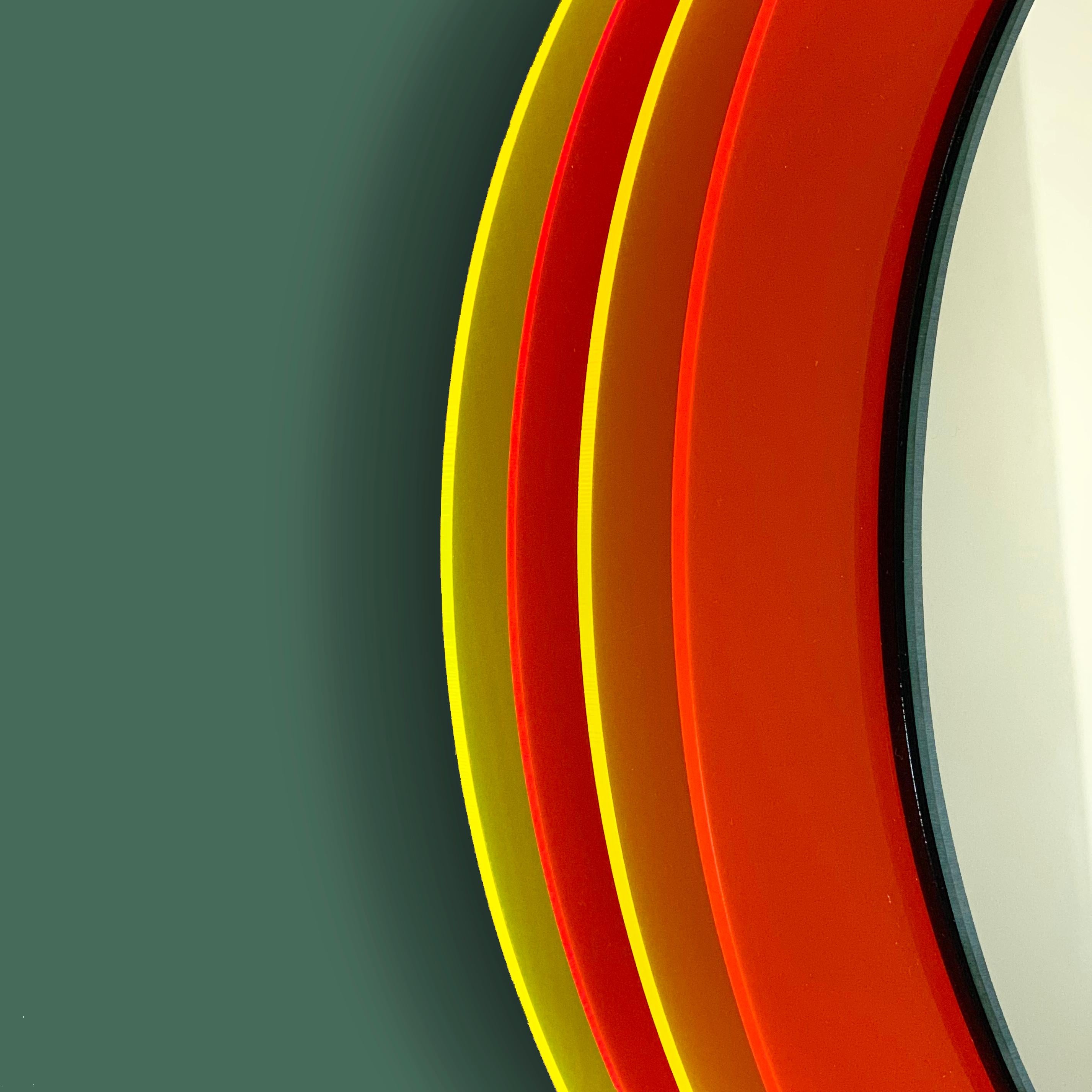 Aluminium Sunset 344a, miroir mural en plexiglas, sculpture design d'Andreas Berlin en vente