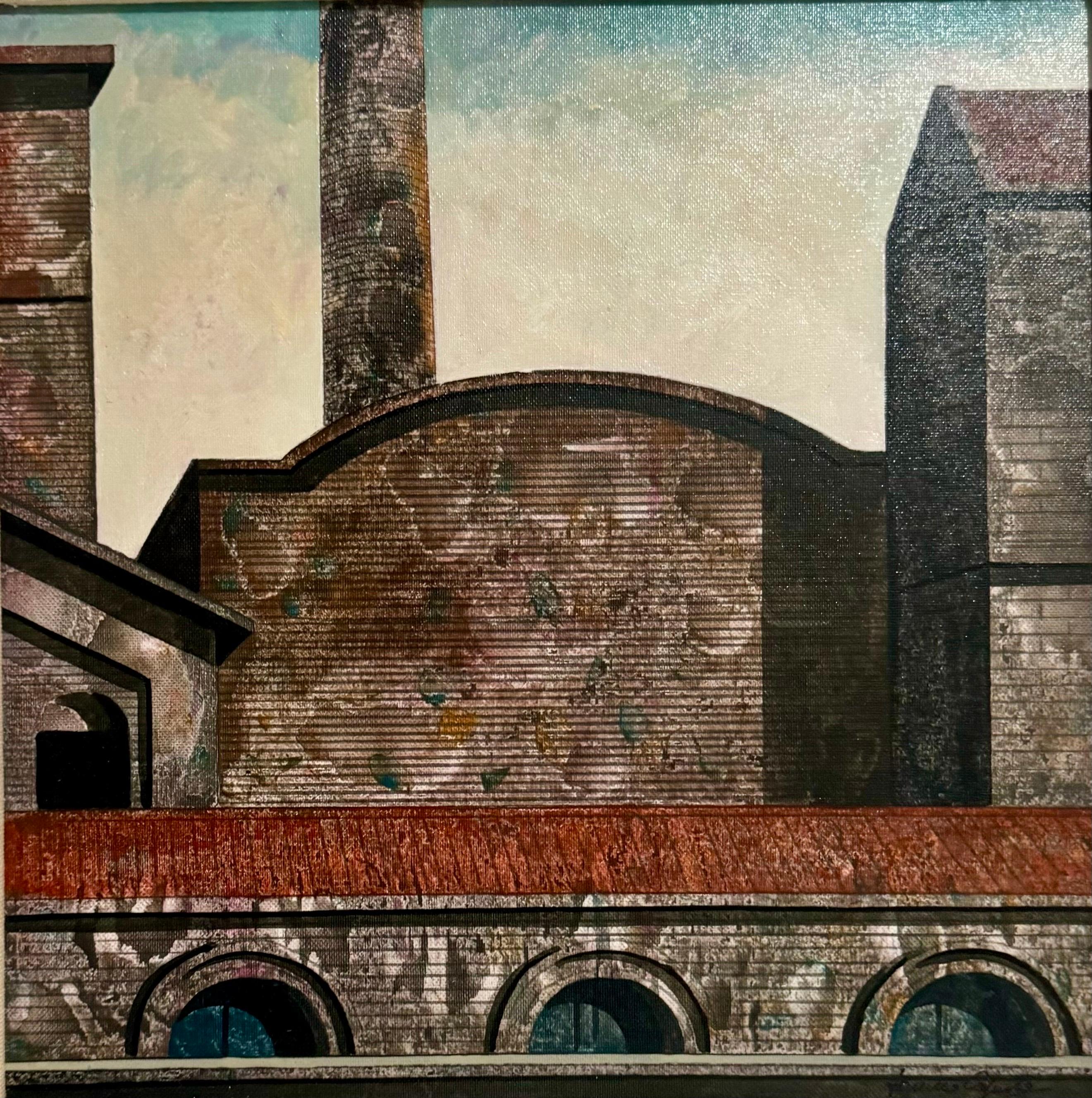 Ölgemälde Italienisches Stadtbild Rom Architektur Tonino Antonio Caputo im Angebot 1