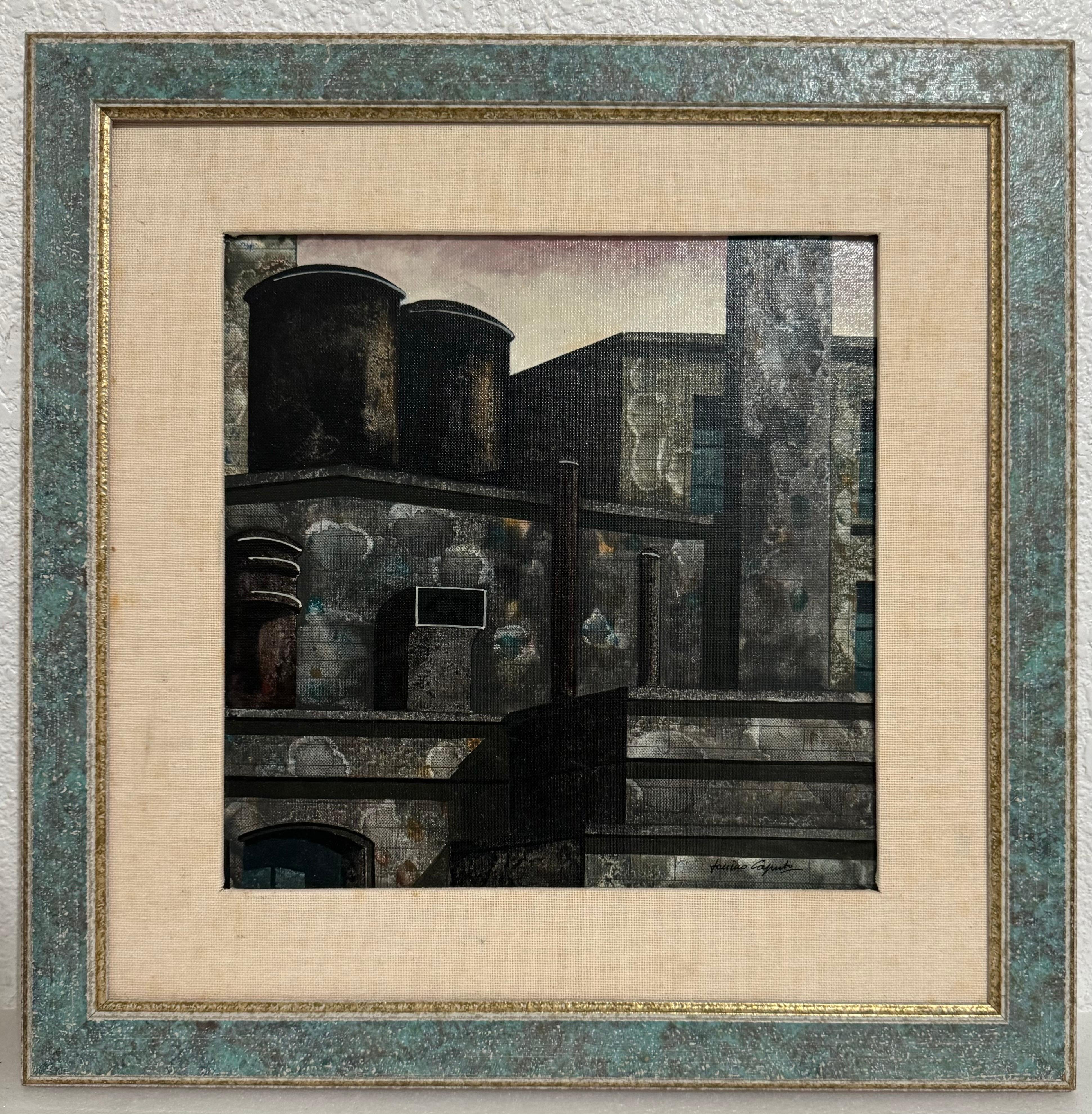 Oil Painting Italian Cityscape Rome Architecture Tonino Antonio Caputo