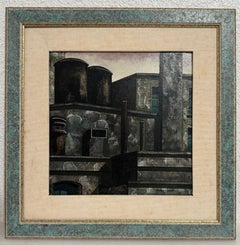 Peinture à l'huile paysage urbain italien Rome architecture Tonino Antonio Caputo