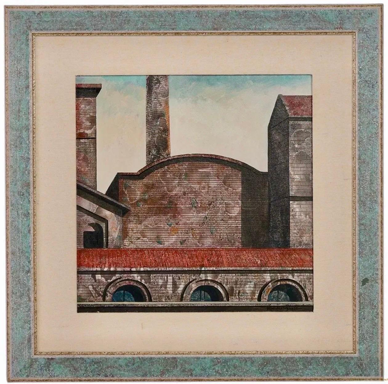 Ölgemälde Italienisches Stadtbild Rom Architektur Tonino Antonio Caputo
