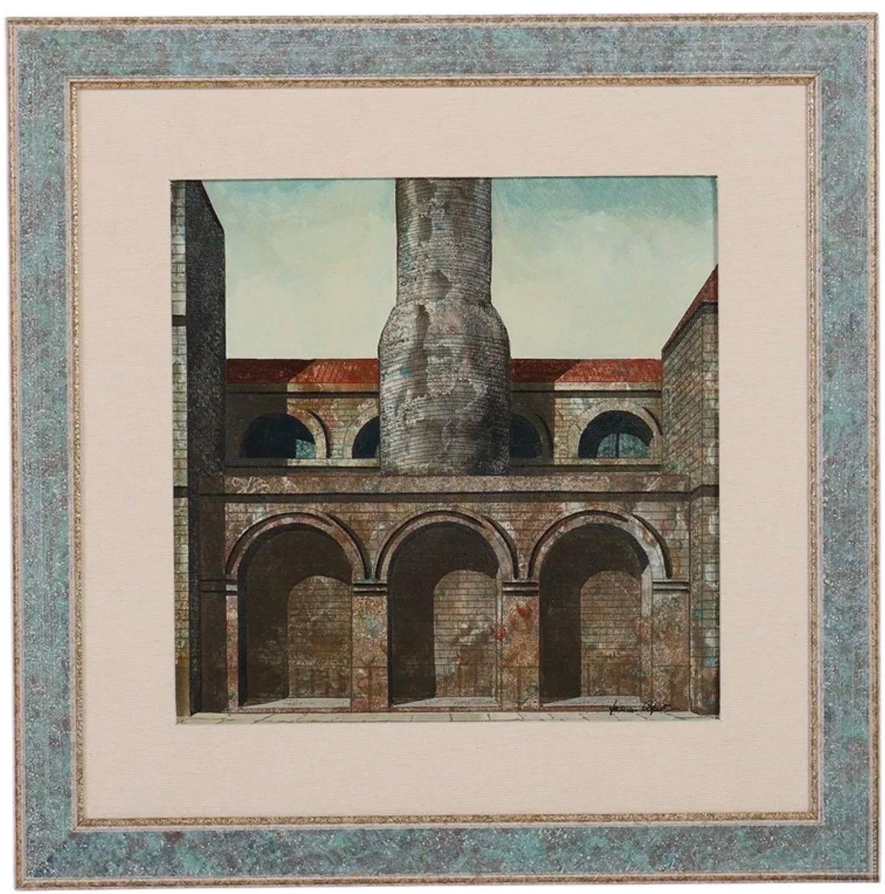 Ölgemälde Italienisches Stadtbild Rom Architektur Tonino Antonio Caputo