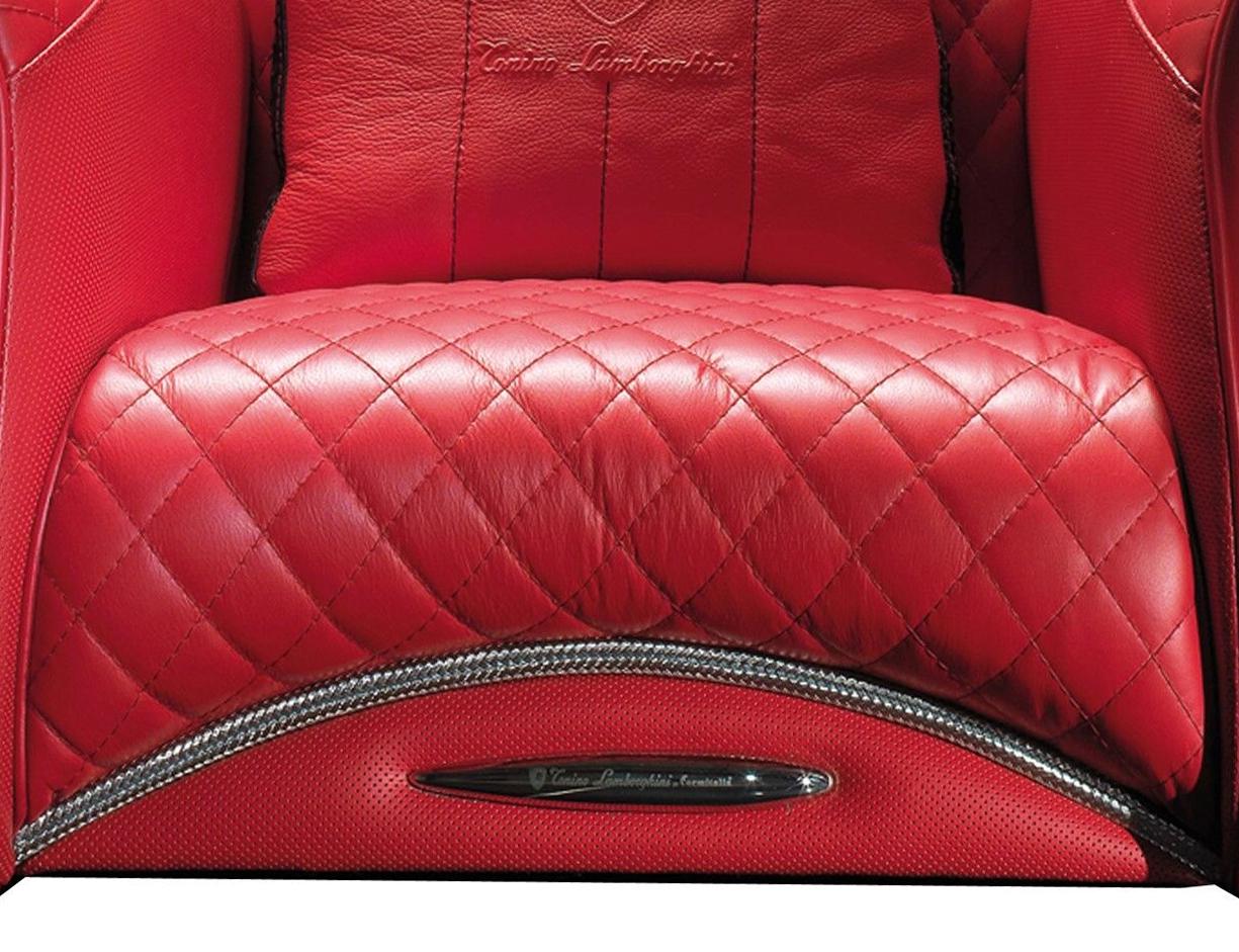 Tonino Lamborghini Carbon Imola Leather Armchair by Formitalia 5