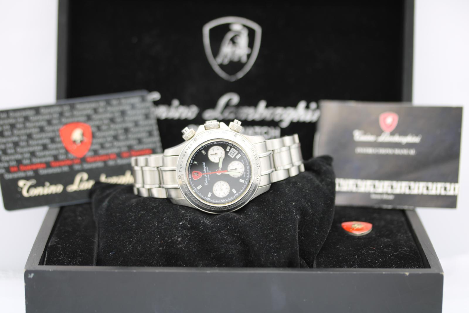 Tonino Lamborghini Chronographe 168/500  Édition limitée  Automatique  ensemble complet en vente 7