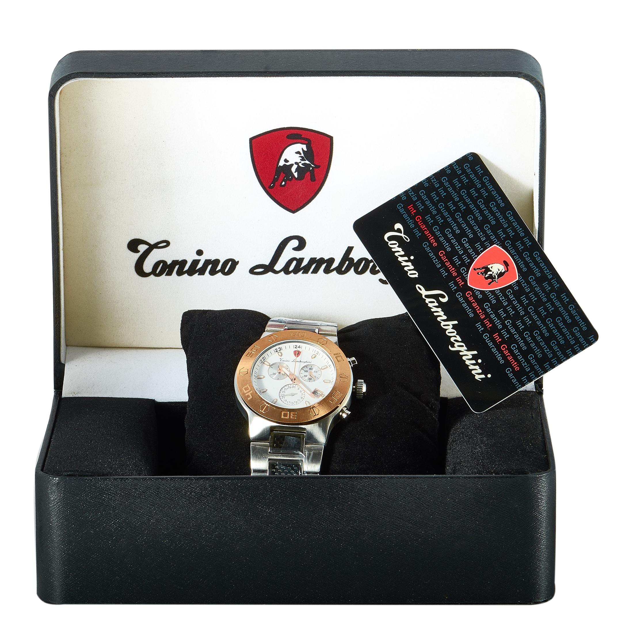 Tonino Lamborghini Chronograph Watch EN034.511CF In New Condition In Southampton, PA