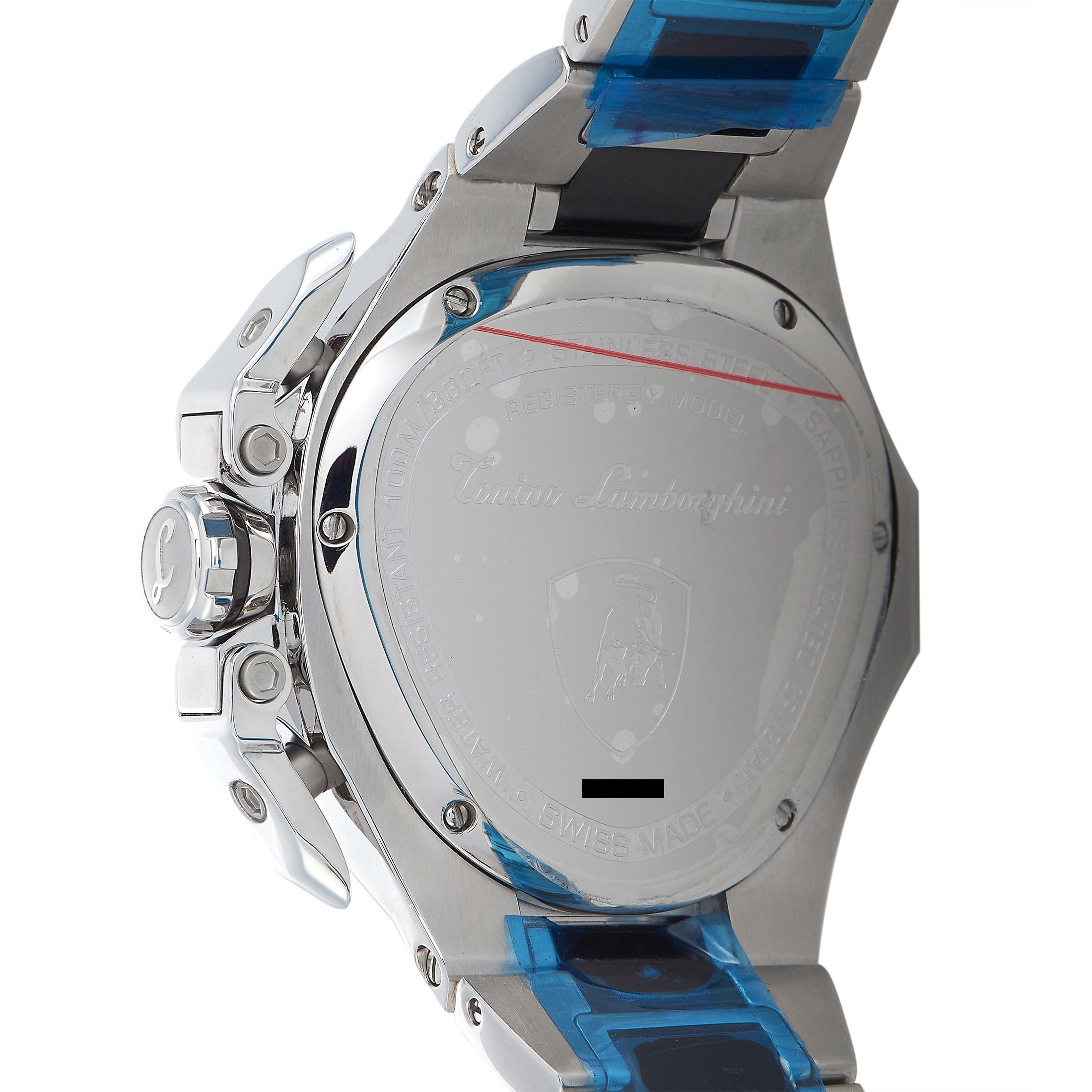 Tonino Lamborghini Spyder Chronograph Watch SW3101 In Excellent Condition In Southampton, PA