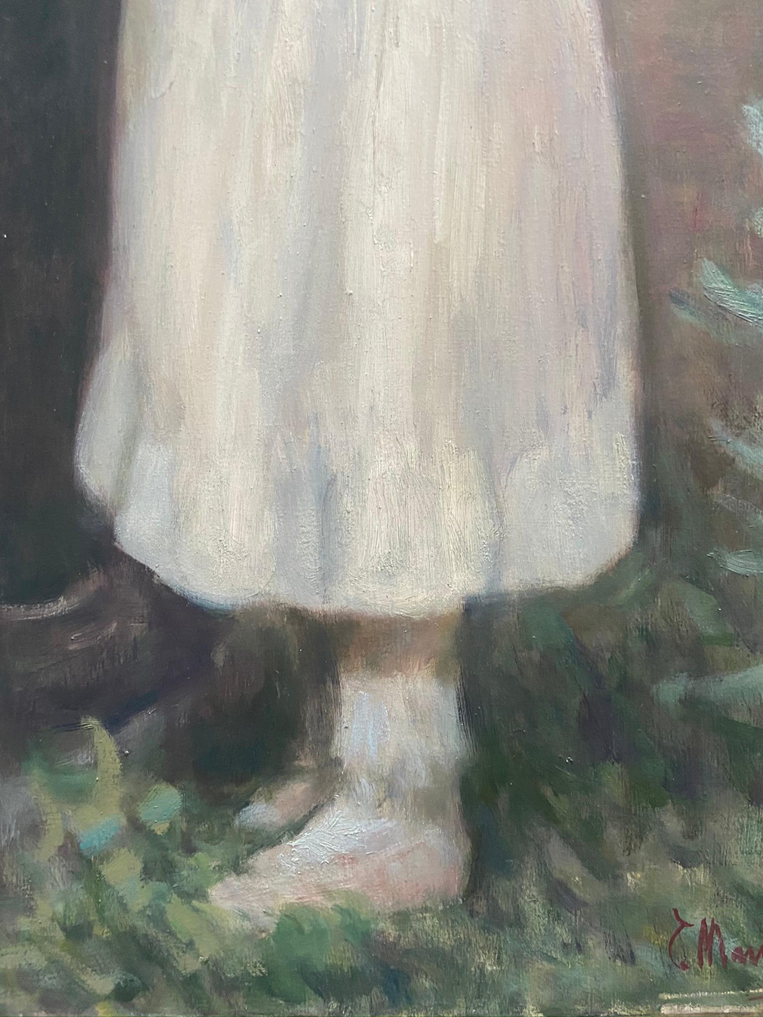 École italienne - Figuratif  Italie Huile sur toile Peinture en vente 2
