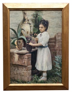 CHILD & Child - Scuola italiana - Figurativo - Italia Pittura olio su tela