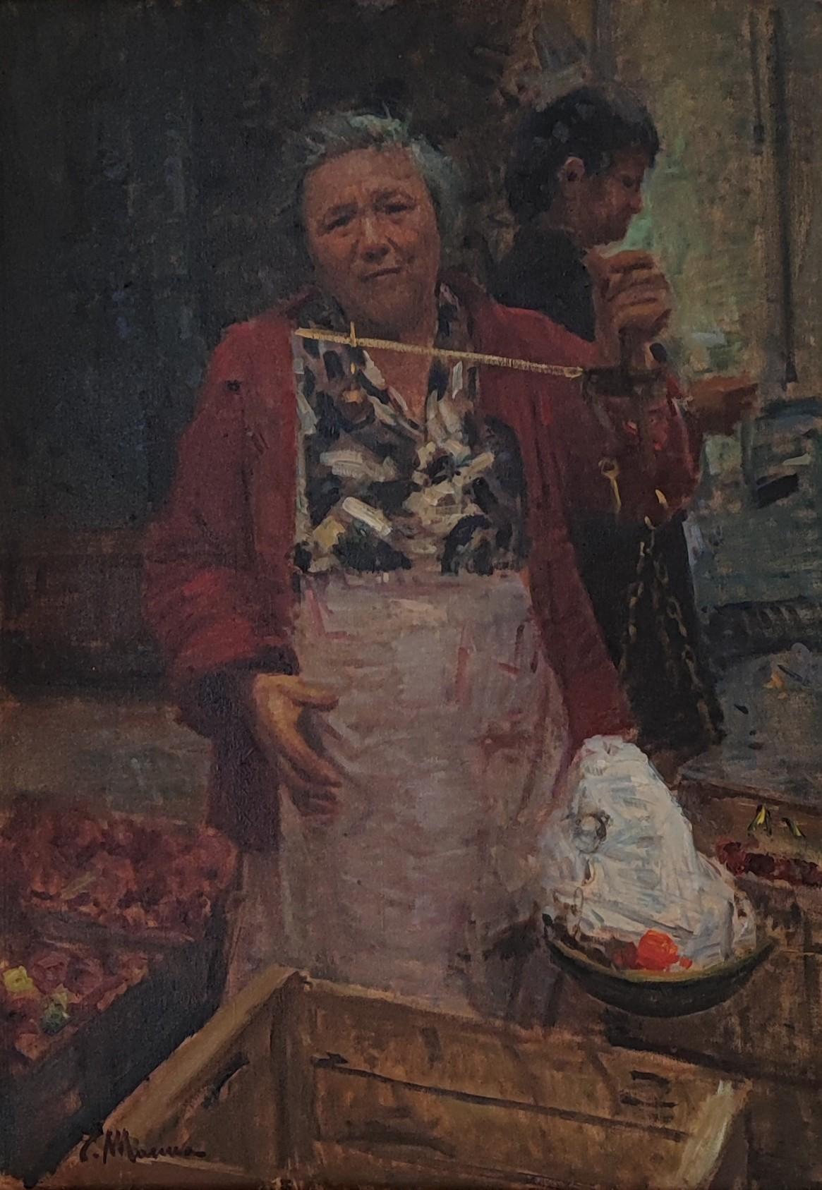 Femme sur le marché