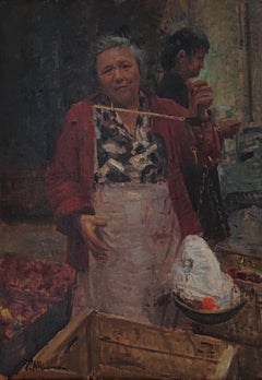 Vintage Woman at the market