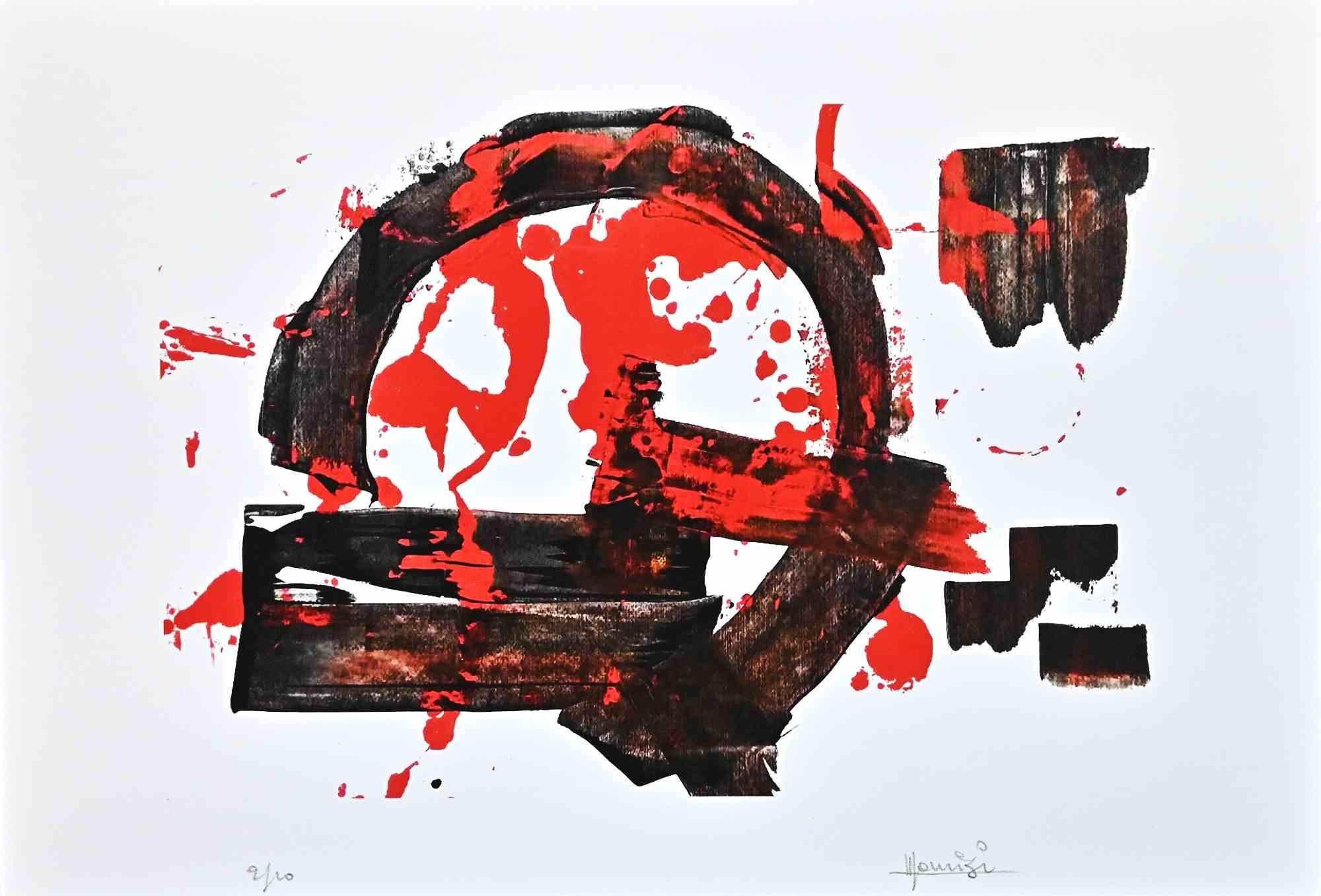 Composition is an original screen print on white paper realized by Italian artist Tonino Maurizi.

Hand-signed on the lower right.

Numbered on the lower left, edition of 2/10 prints.

Very good conditions.