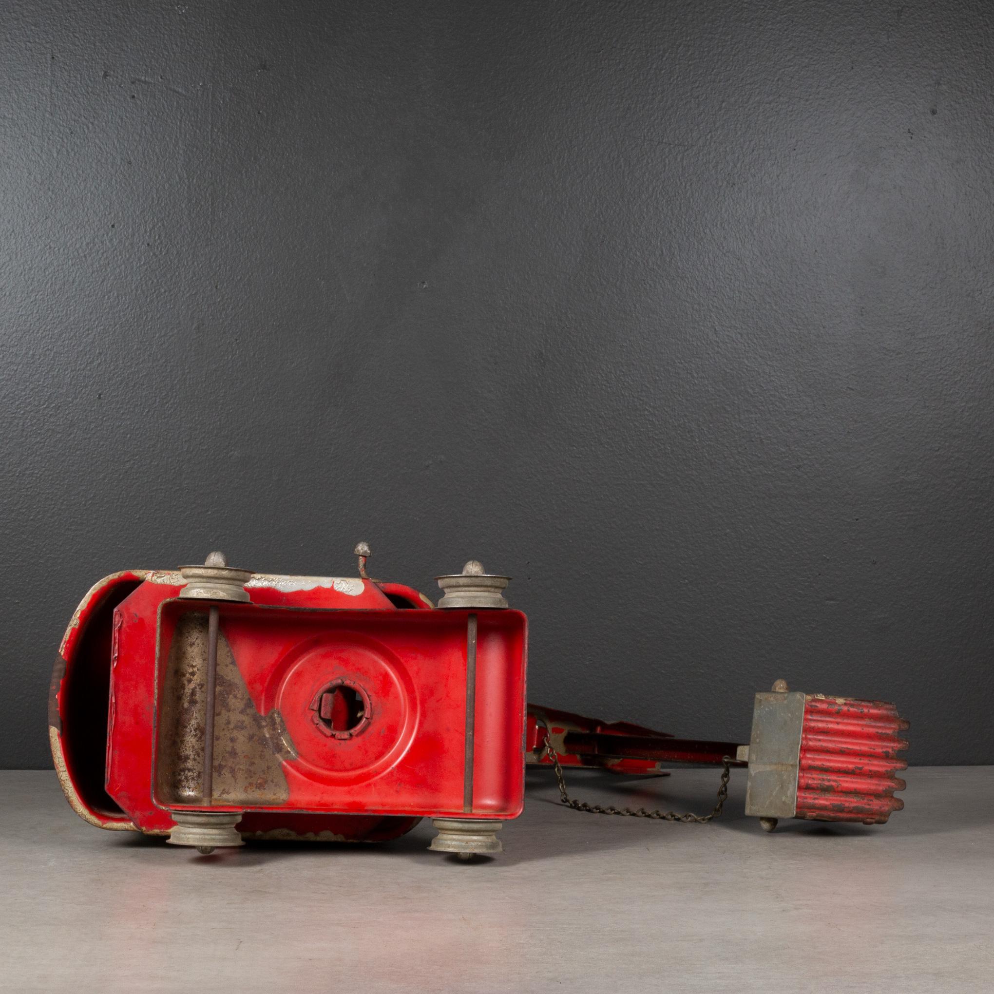 Tonka Red Steam Shovel No. 100, Clam Bucket, c.1950 1