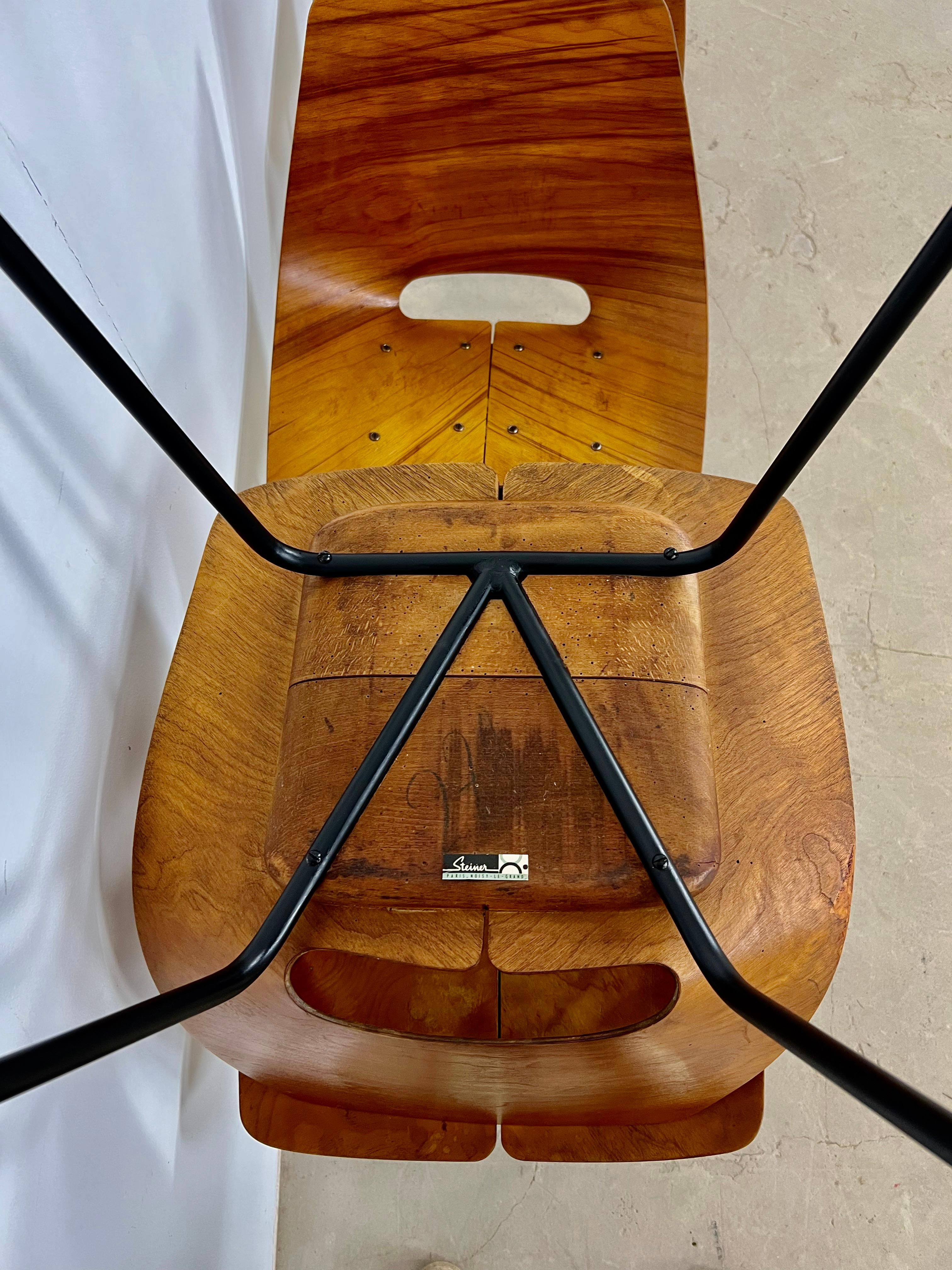 Tonneau Chair by Pierre Guariche for Steiner, 1950s 6
