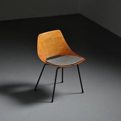 Tonneau chair by Pierre Guariche, Steiner, 1953