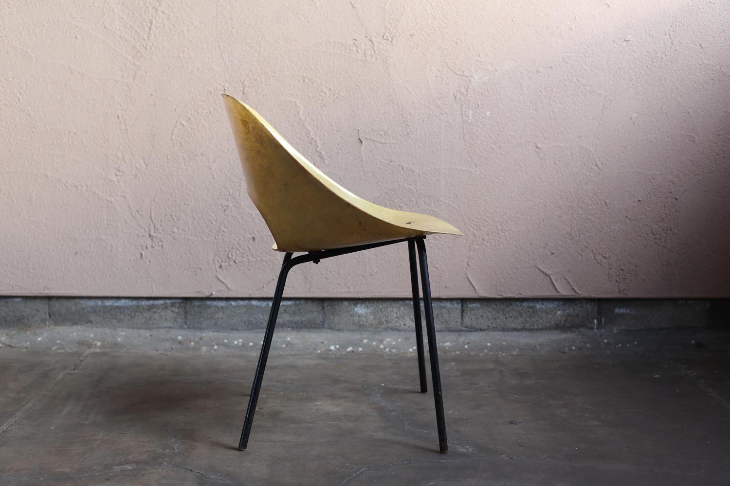 Molded “Tonneau” Chair Cream by Pierre Guariche
