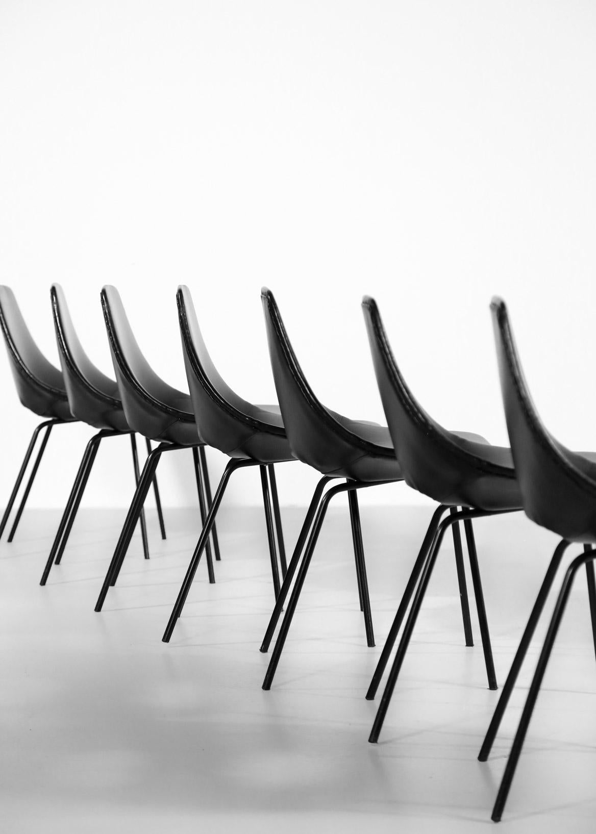Tonneau Chairs by Pierre Guariche '16 Chairs' 7