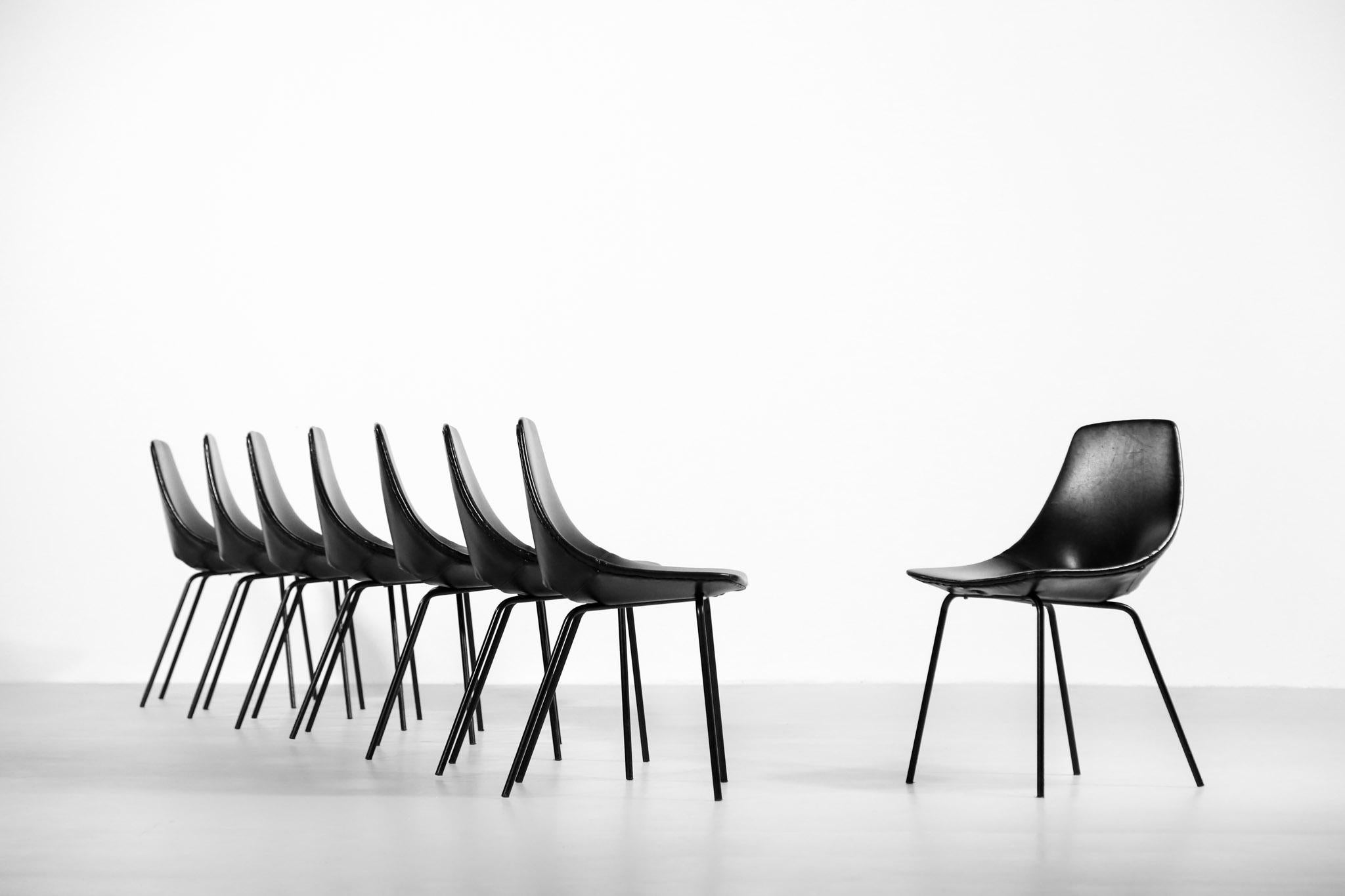 Tonneau Chairs by Pierre Guariche '16 Chairs' 9