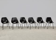 Tonneau Chairs by Pierre Guariche for Steiner, 1950s