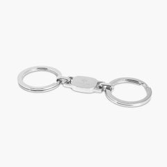 Portachiavi scheletro Tonneau con finitura rodiata